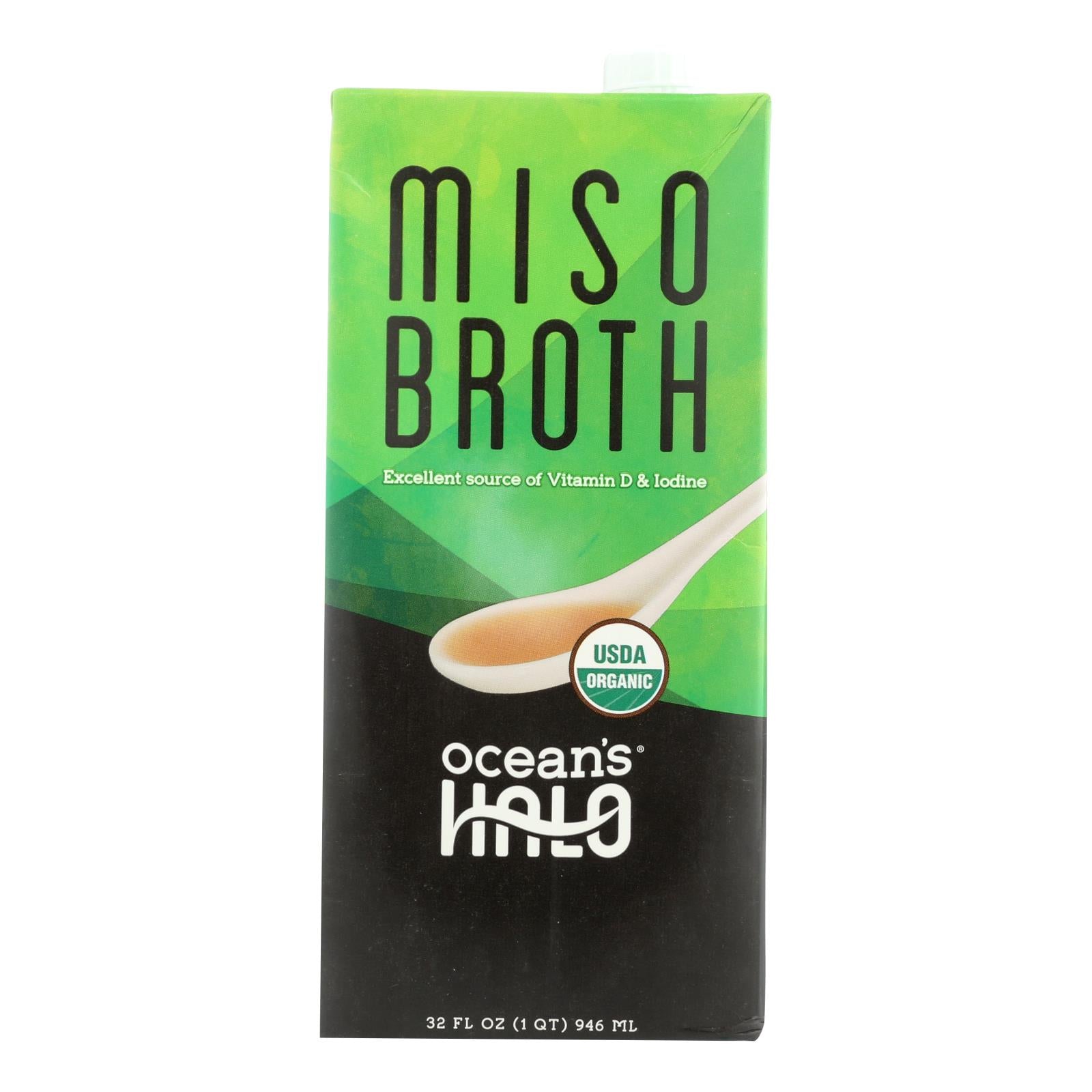 Ocean's Halo Broth Miso - Case Of 6 - 32 Fz