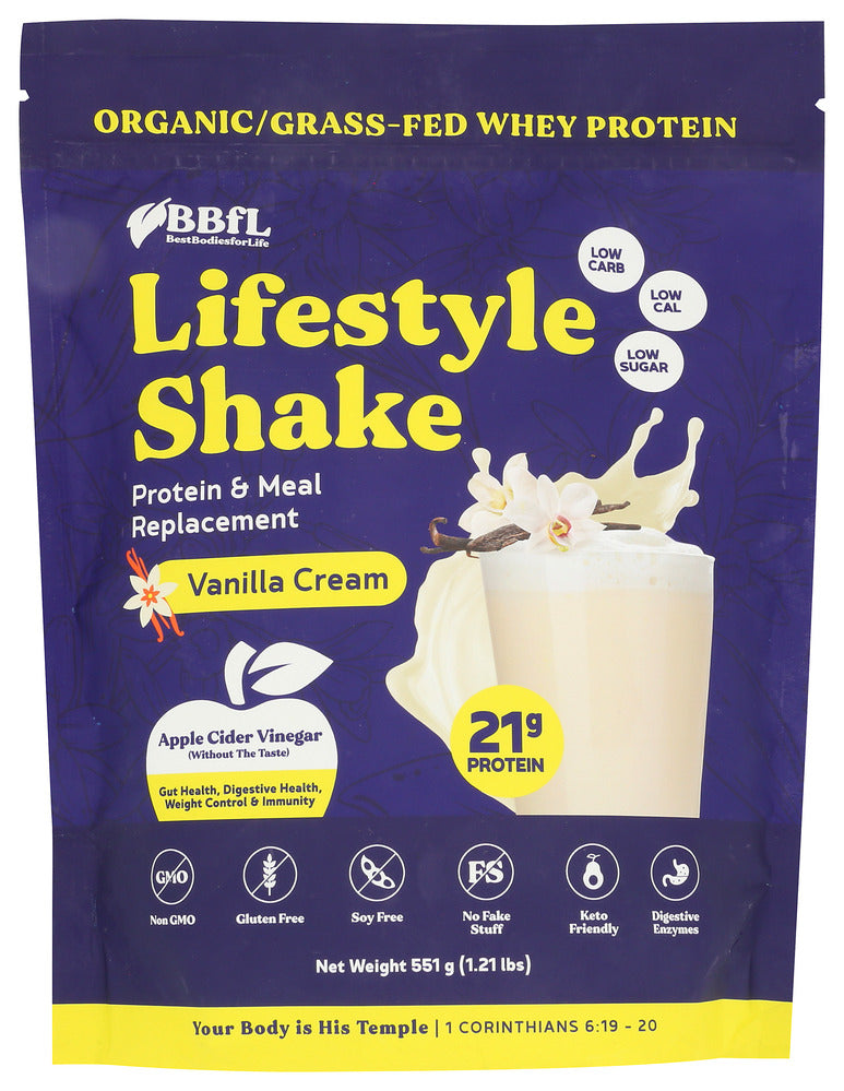 Best Bodies for Life Protein Powder Vanilla - Case of 6 - 0.88 LB
