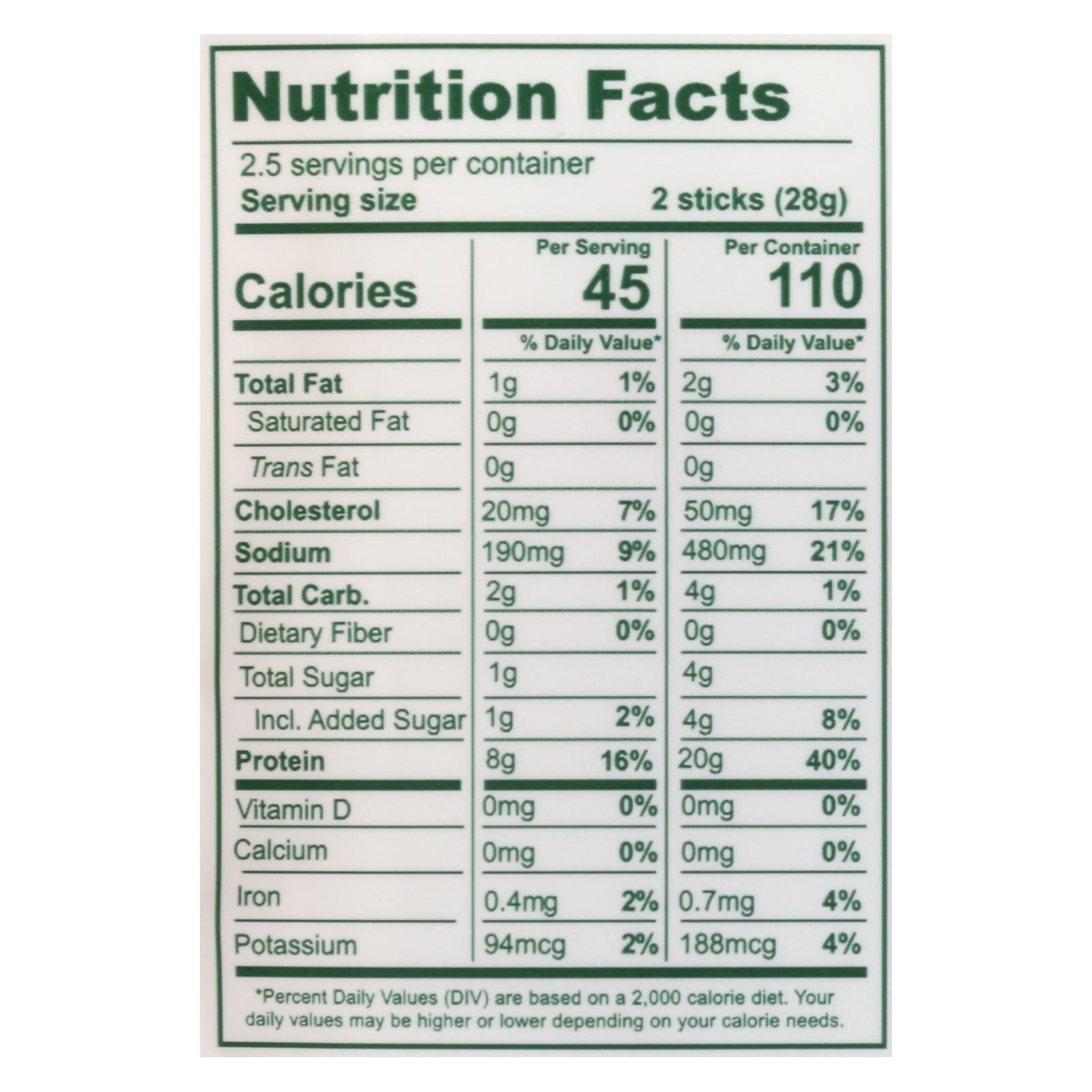 The New Primal Snack Mates Turkey Sticks - Case Of 8 - 2.5 Oz