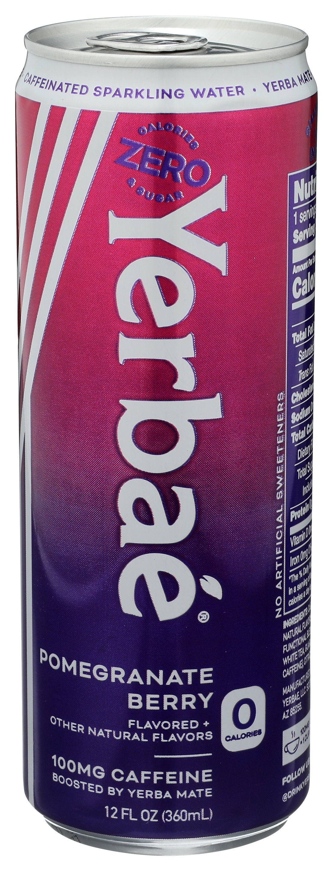 YERBAE WATER ENHNCD SPRK PMGRNT BRRY - Case of 12