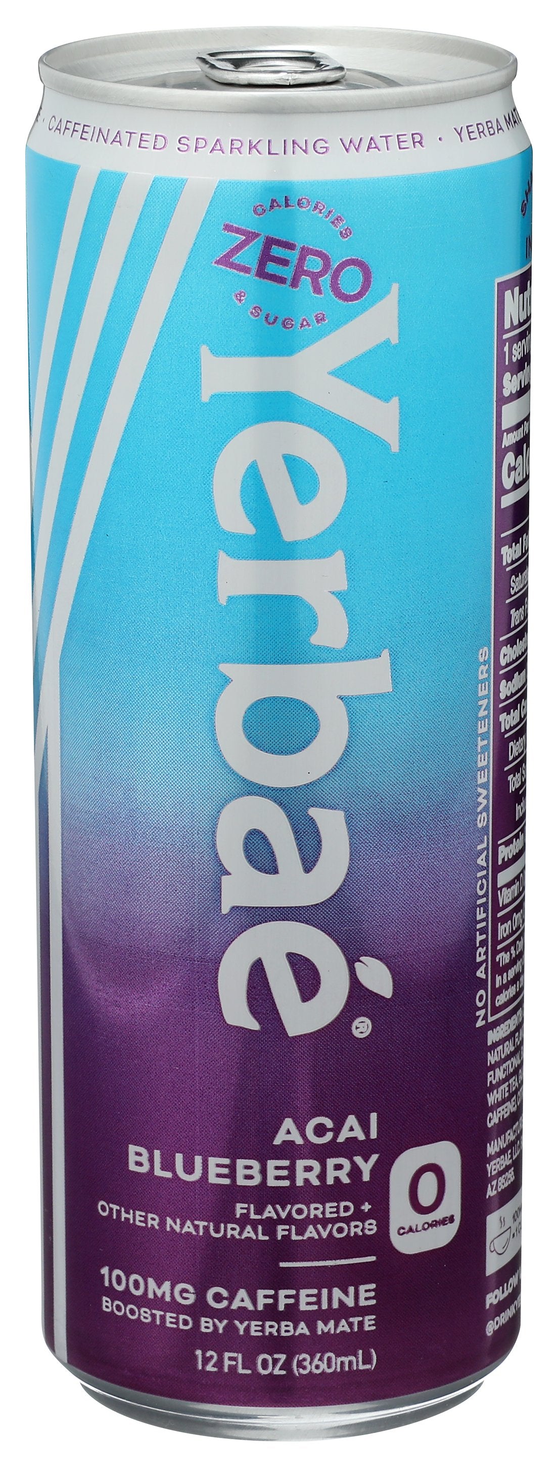 YERBAE WATER ENHNCD ACAI BLUBRRY - Case of 12