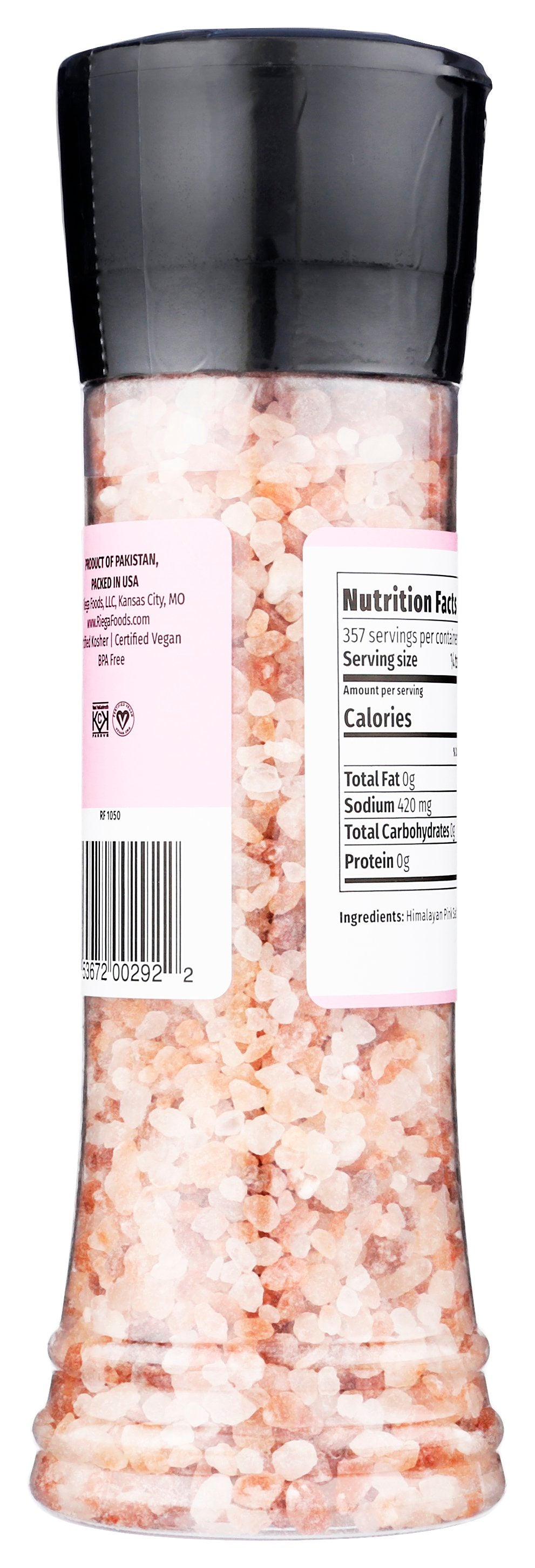 RIEGA SALT GRINDER PINK LG - Case of 6