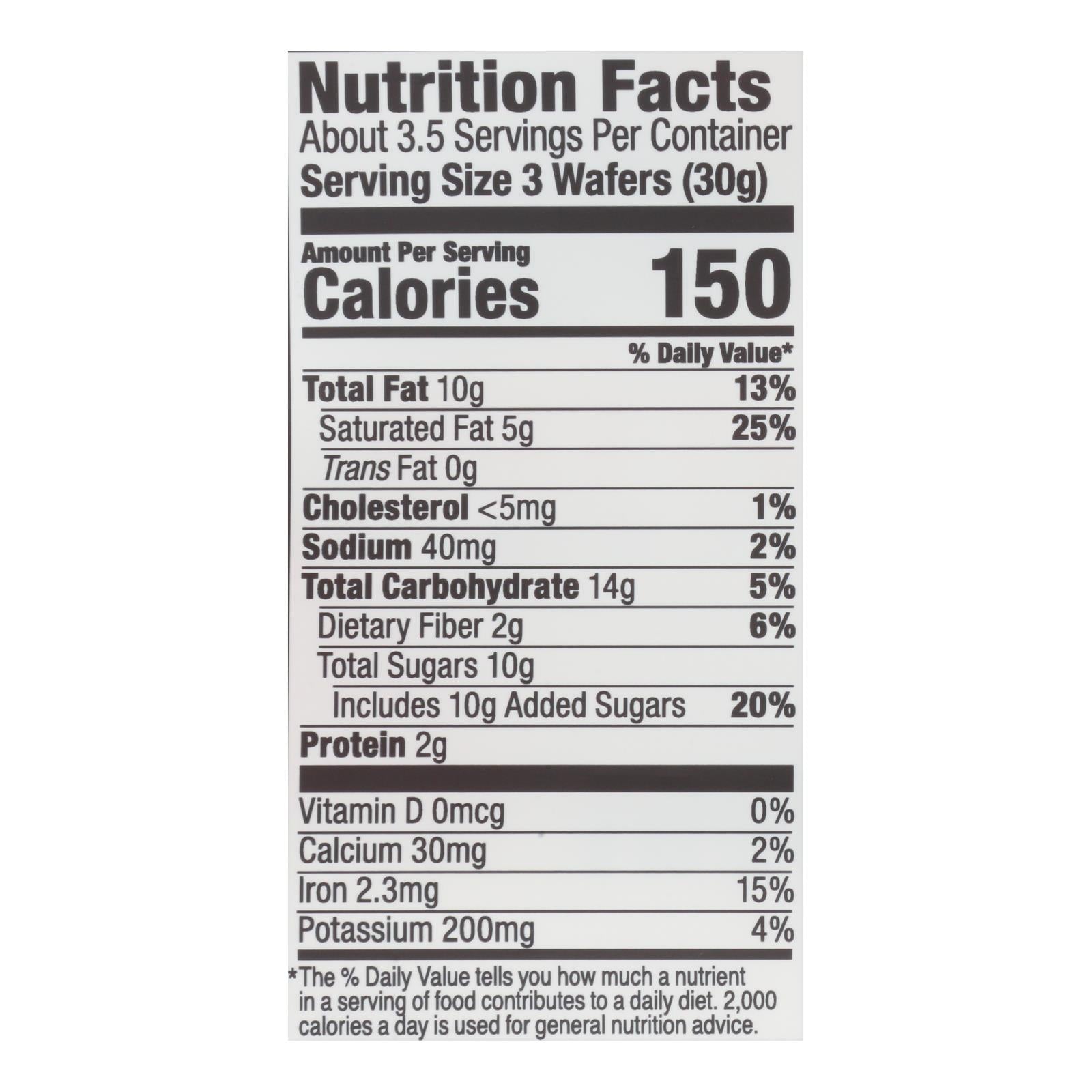 Little Secrets - Crispy Wafrs Dark Chocolate Pb - Case Of 6-3.5 Oz