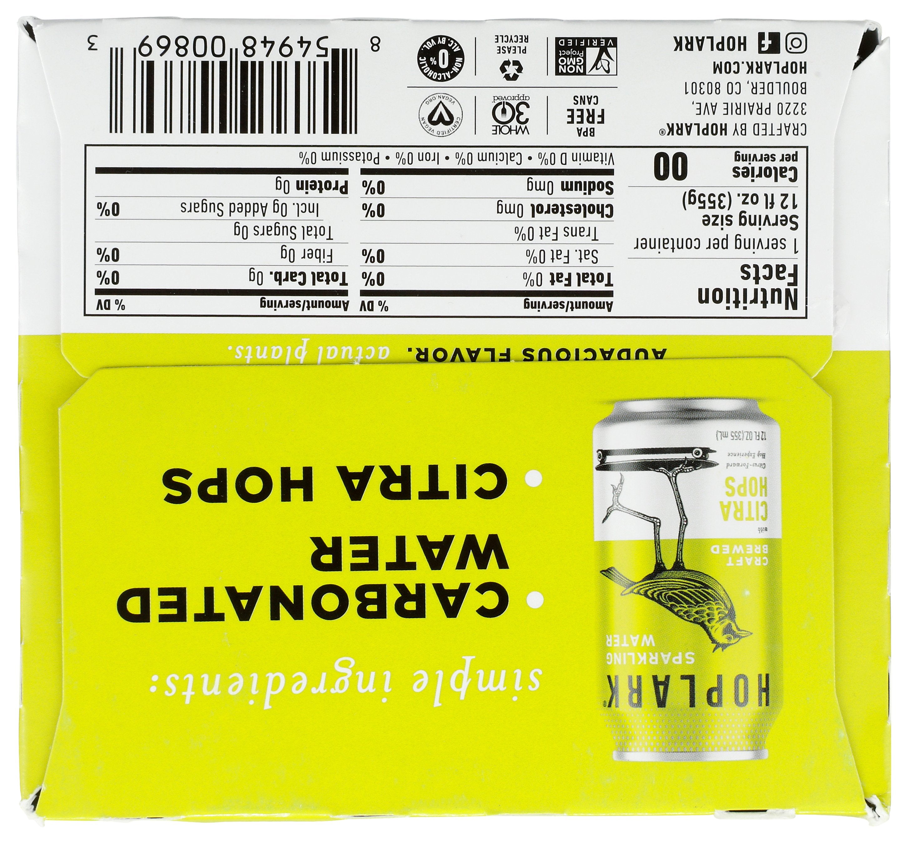 HOPLARK WTR HOPLARK CITRA HOPS 6PK - Case of 4