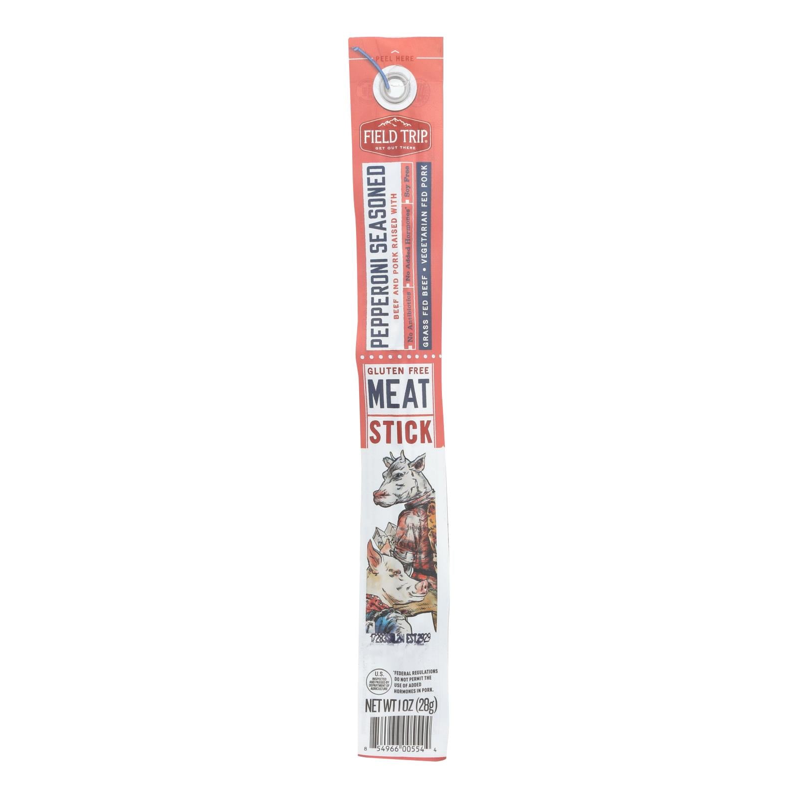 Field Trip Stick - Pepperoni Seasoned - Case of 24 - 1 oz.