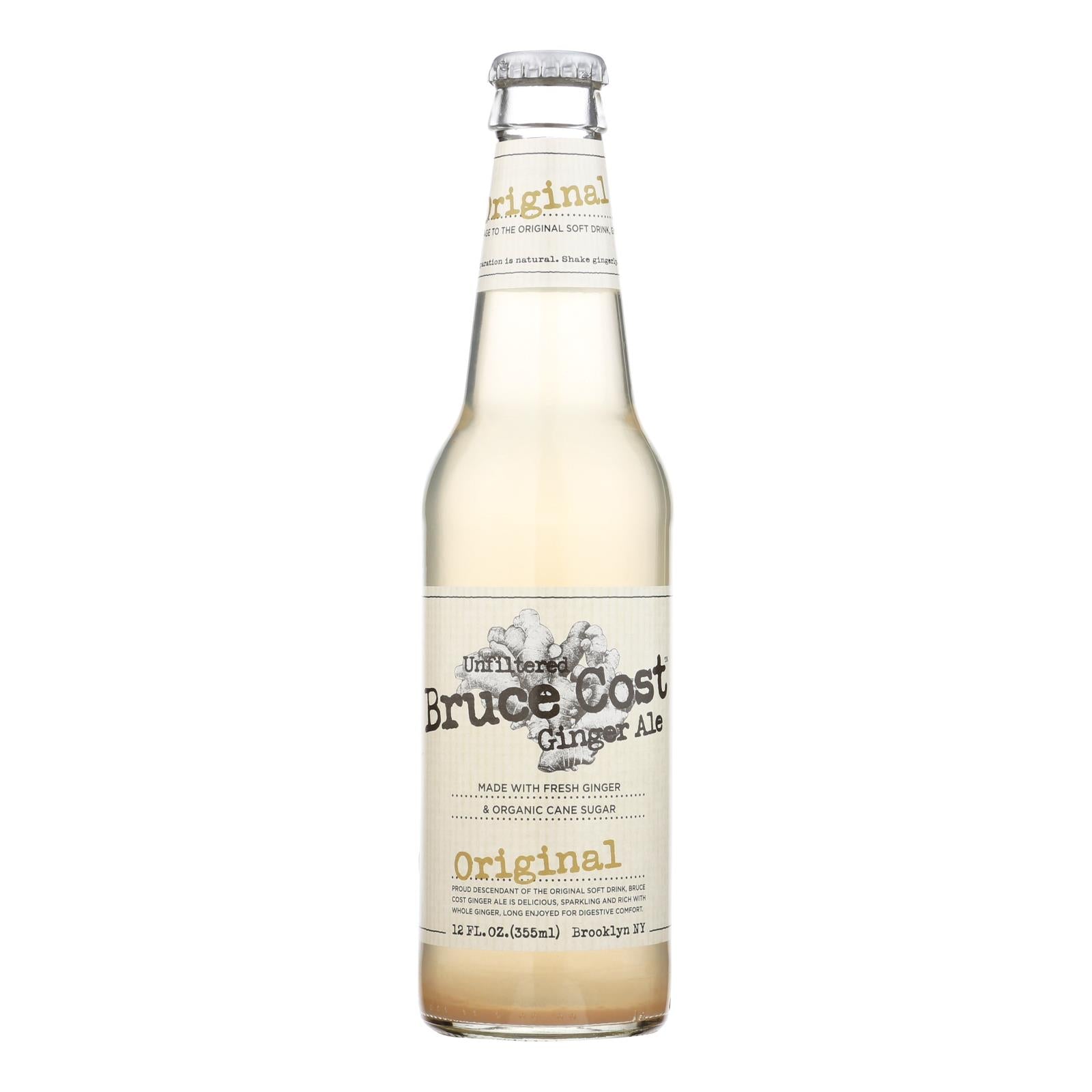 Bruce Cost Original Ginger Ale - Case of 6 - 4/12 FZ