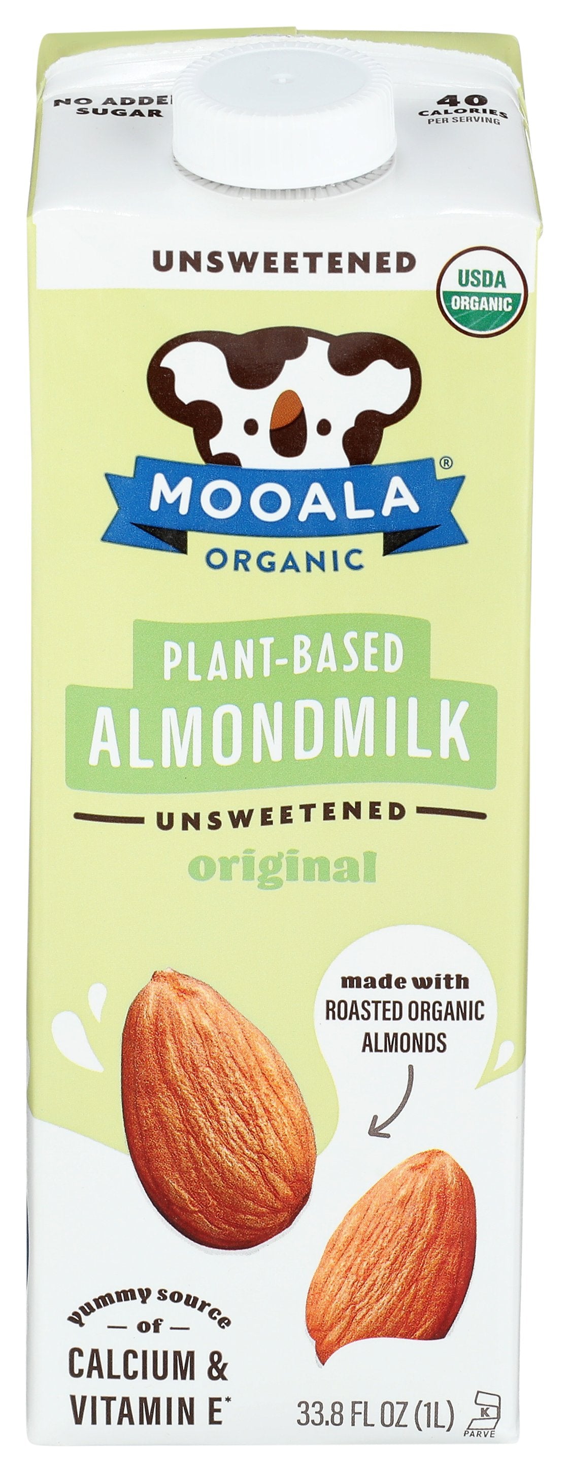 MOOALA MILK ALMOND UNSWEET ORG - Case of 6