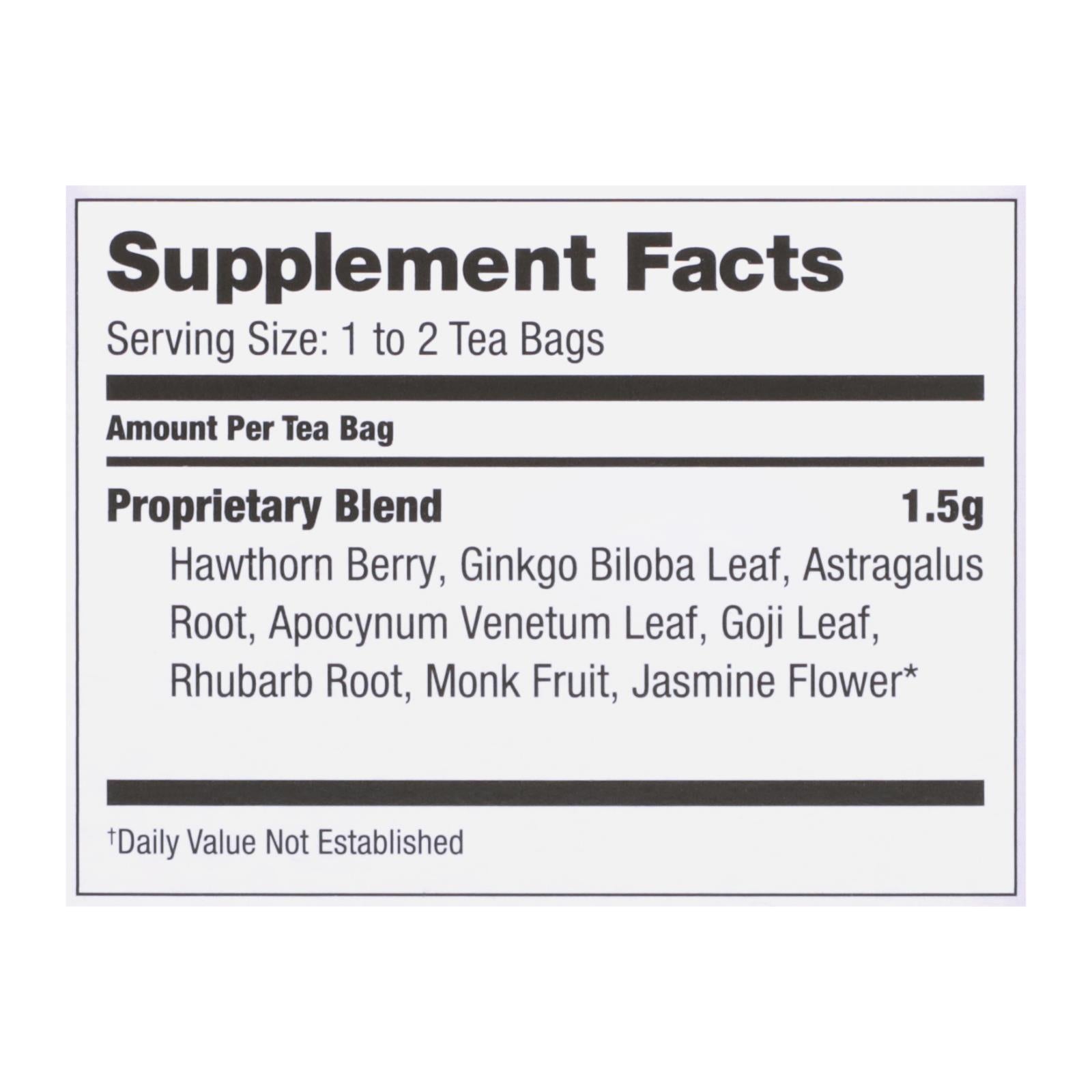 Bravo Teas And Herbs - Tea - Cholesterol Health - 20 Bag