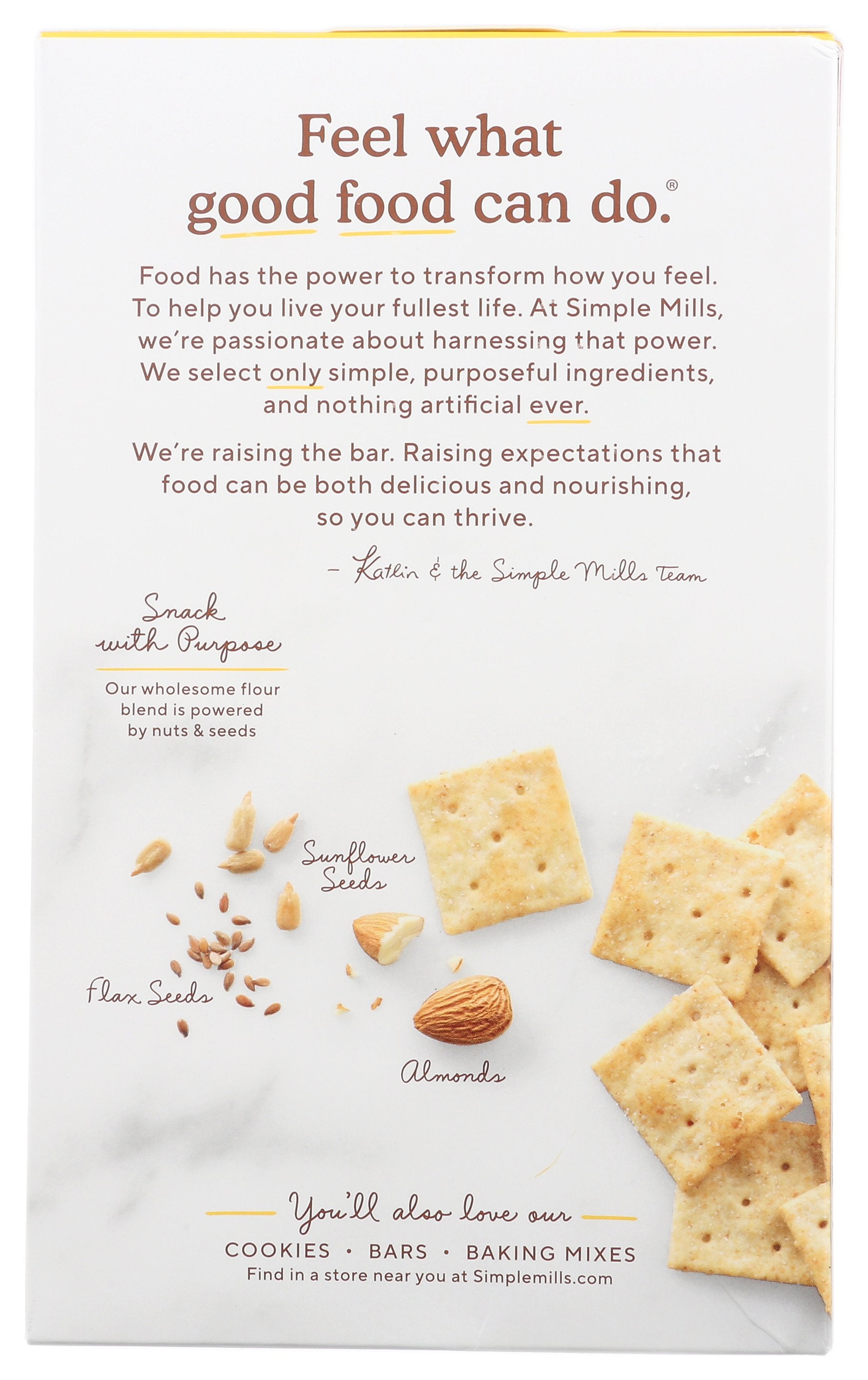 SIMPLE MILLS CRACKERS ALMOND FLOUR SS - Case of 6