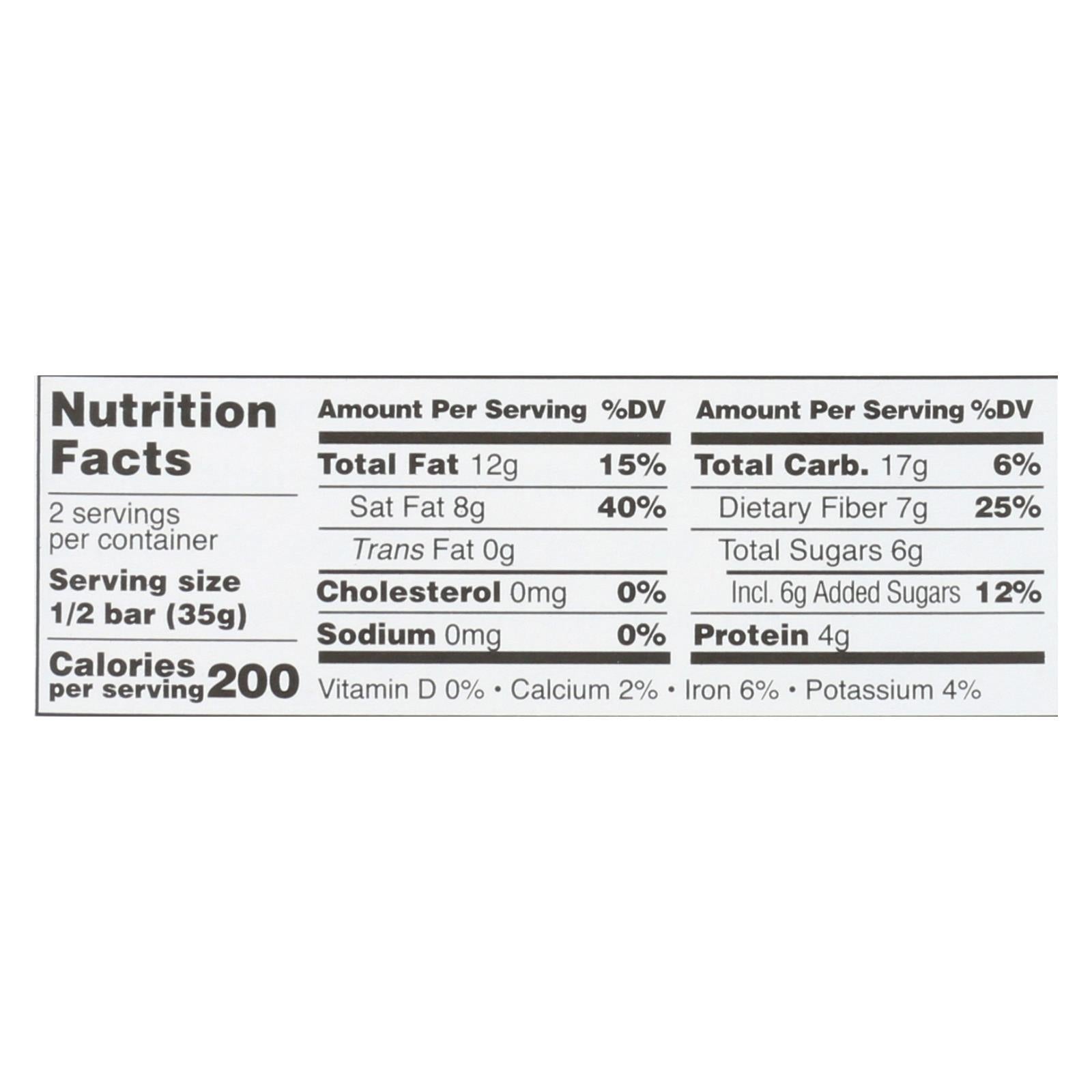 Taza Chocolate Stone Ground Organic Dark Chocolate Bar - Cacao Crunch - Case of 10 - 2.5 oz.