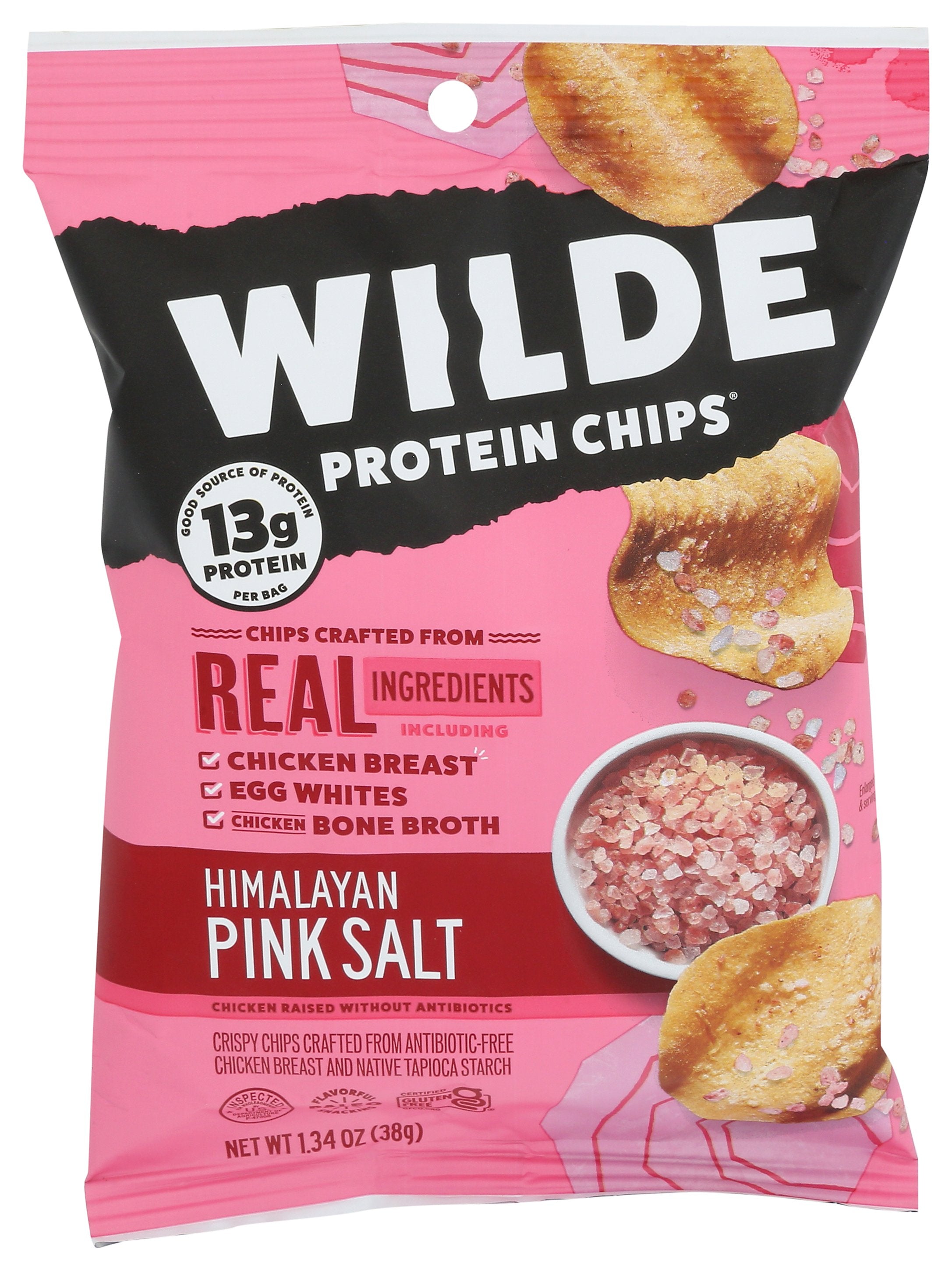 WILDE SNACKS CHIP CHKN HIMALYN PNK SLT - Case of 8