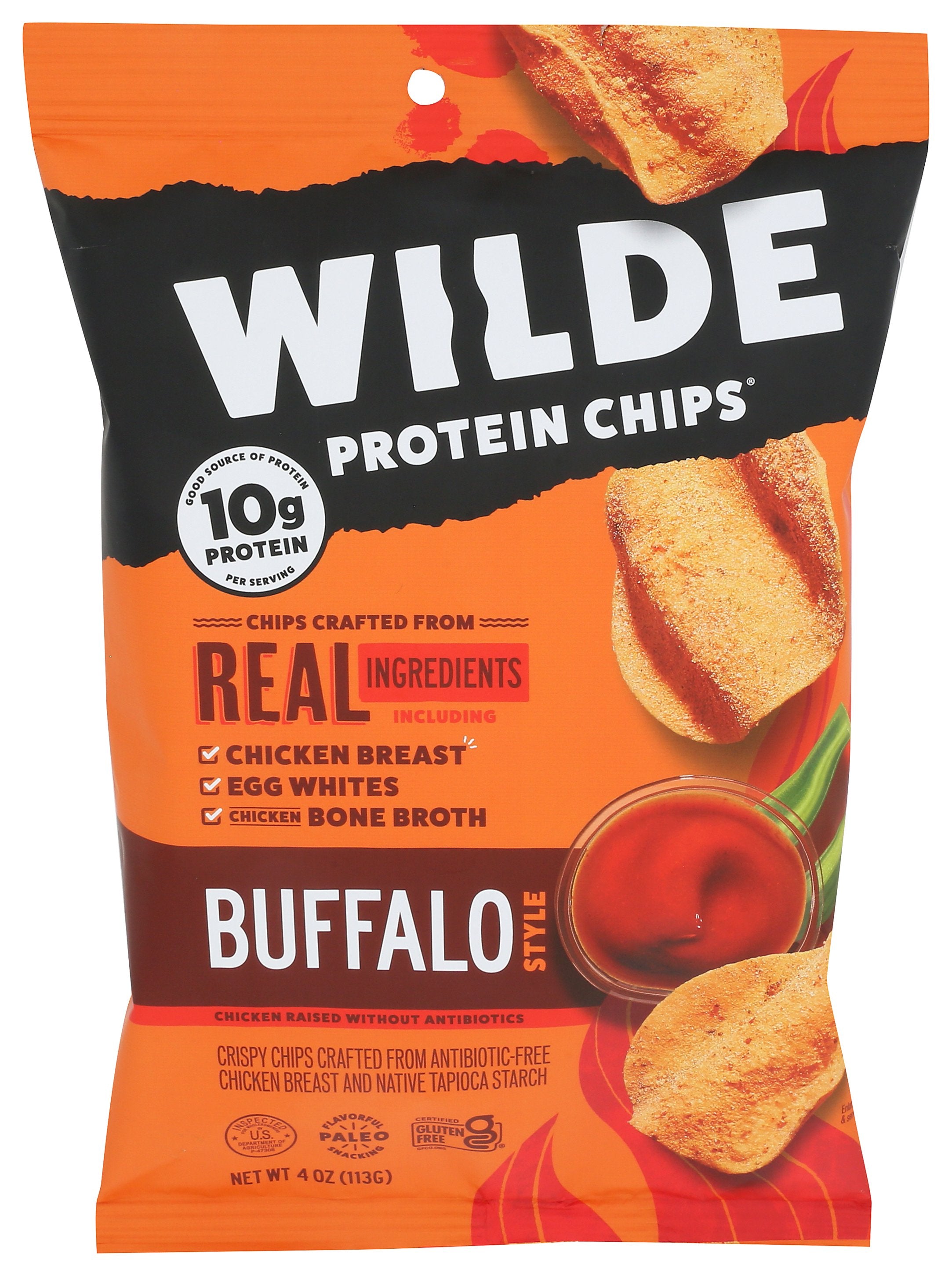 WILDE SNACKS CHIP CHICKEN BUFFALO - Case of 12