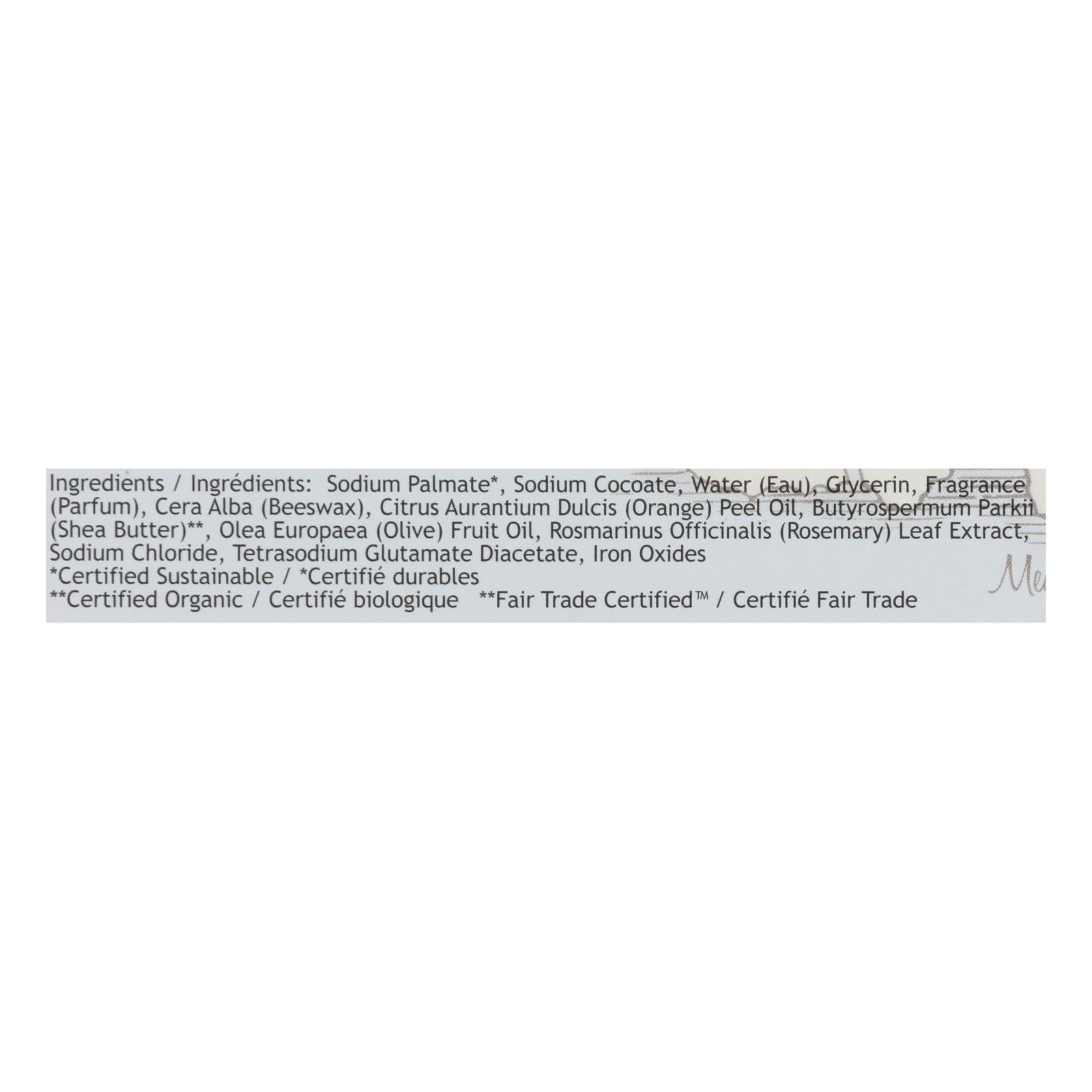 South Of France Bar Soap - Orange Blossom Honey - 6 Oz - 1 Each