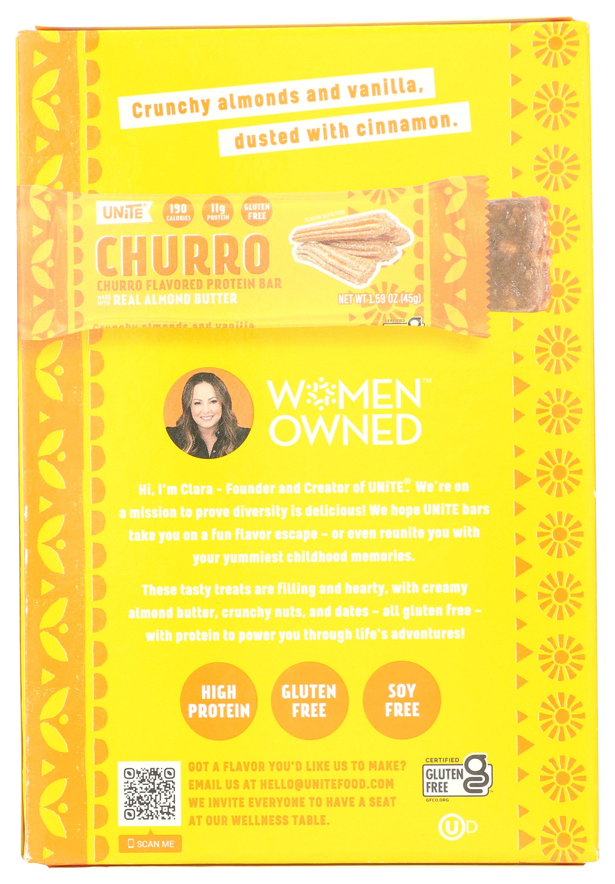 UNITE BAR PROTEIN CHURRO 4PC - Case of 6