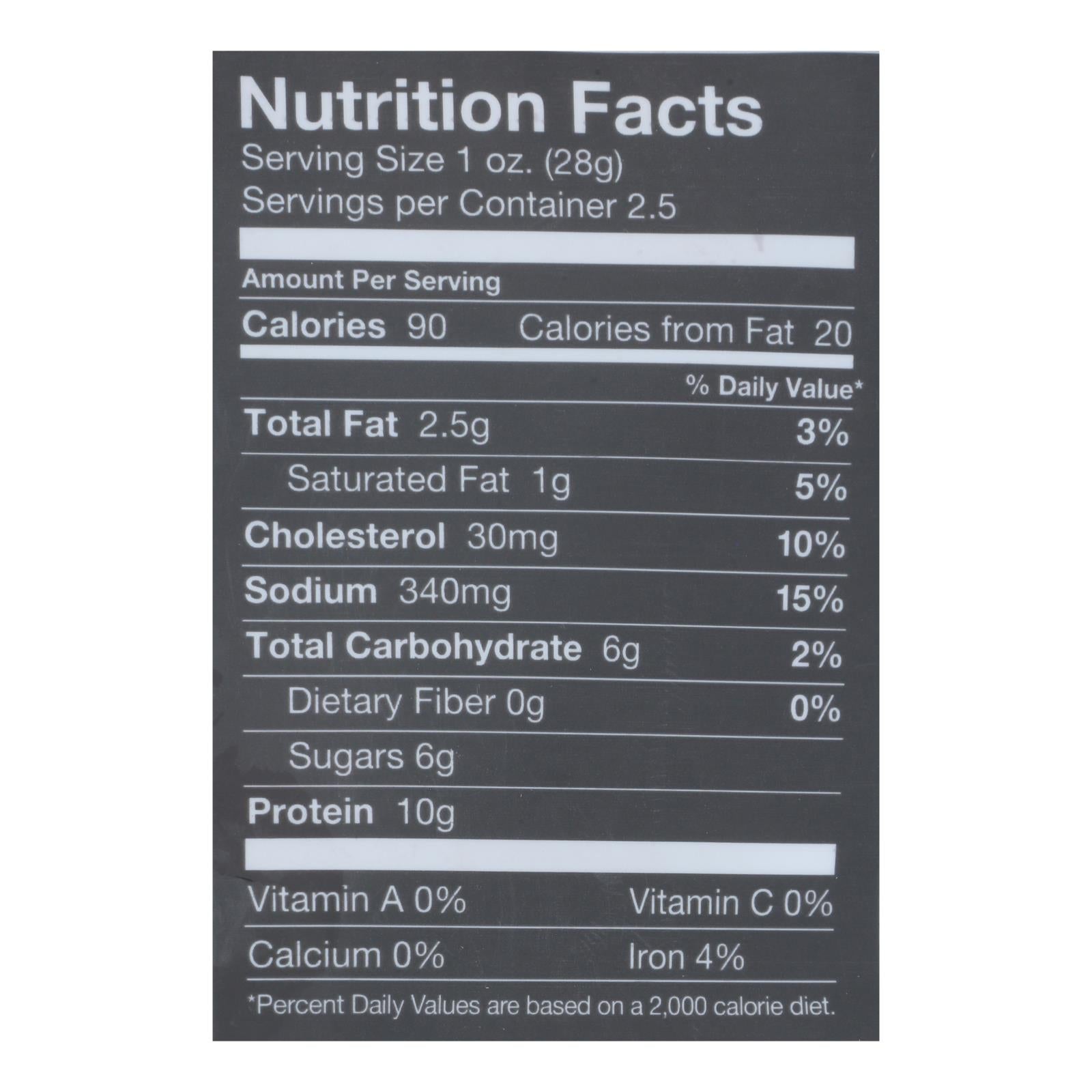 Chef's Cut Real Steak Jerkey - Chipotle Cracked Pepper - Case Of 8