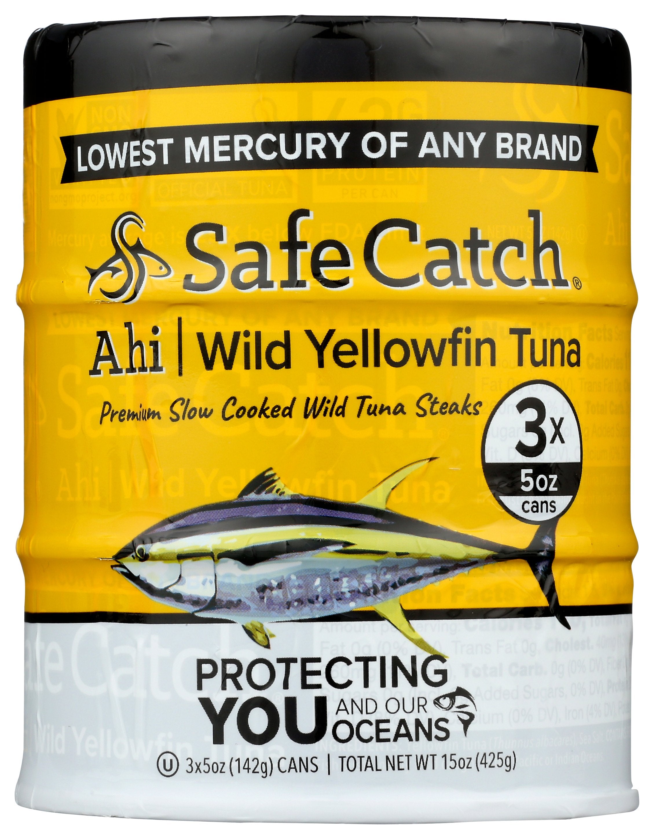 SAFECATCH TUNA AHI WILD YELLWFIN 3P - Case of 6