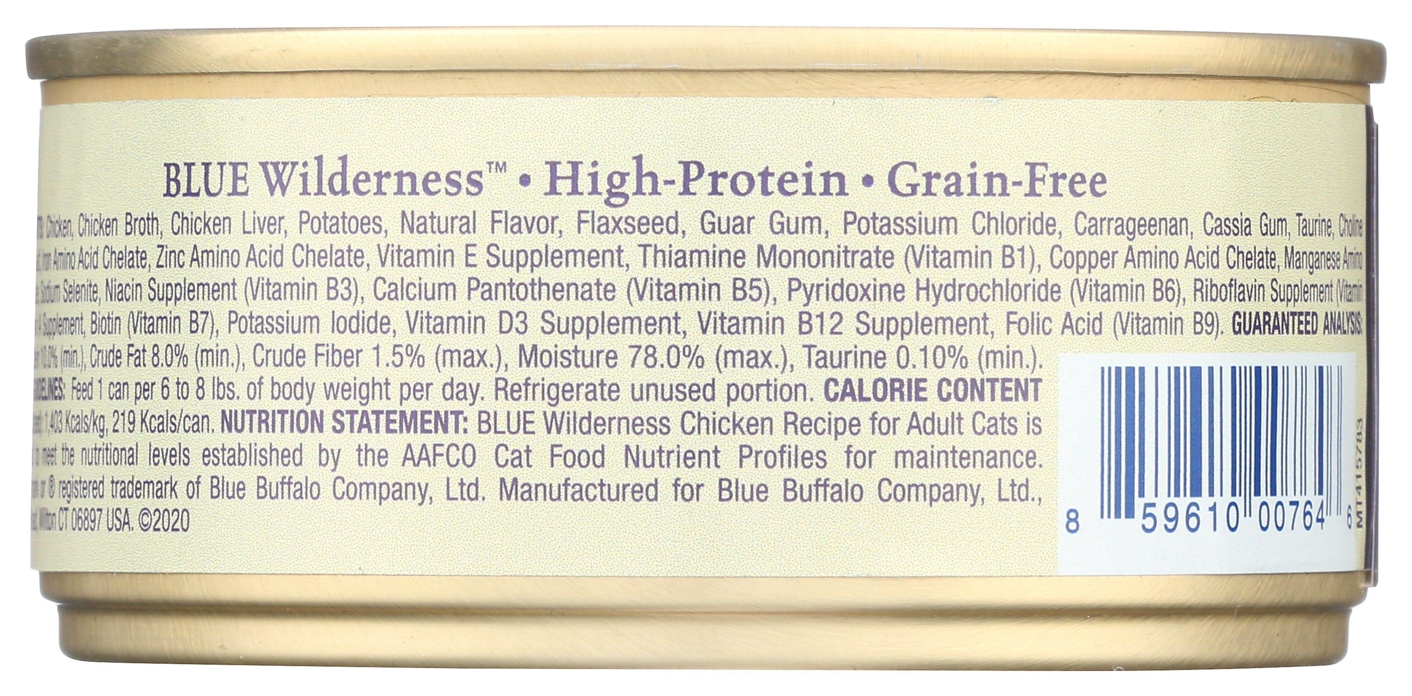 BLUE BUFFALO CAT FOOD CHICKEN - Case of 24