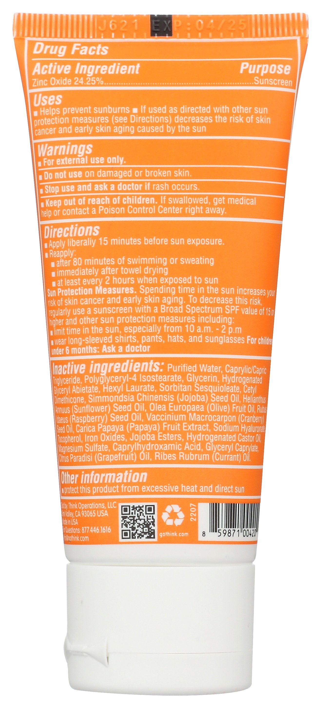 THINK SUNSCREEN SPORT FCE SPF30 - Case of 4
