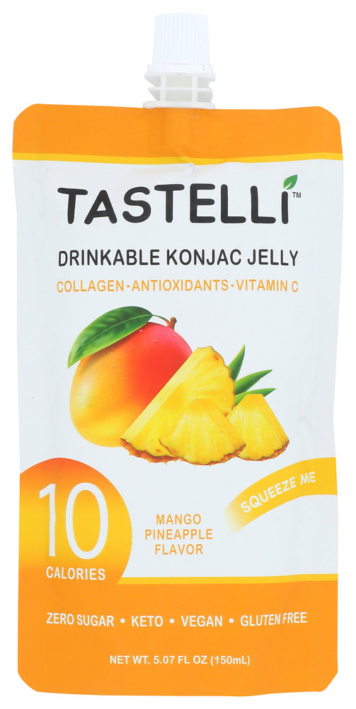 Tastelli Drinkable Konjac Jelly Mango Pineapple - Case of 10 - 5.07 oz