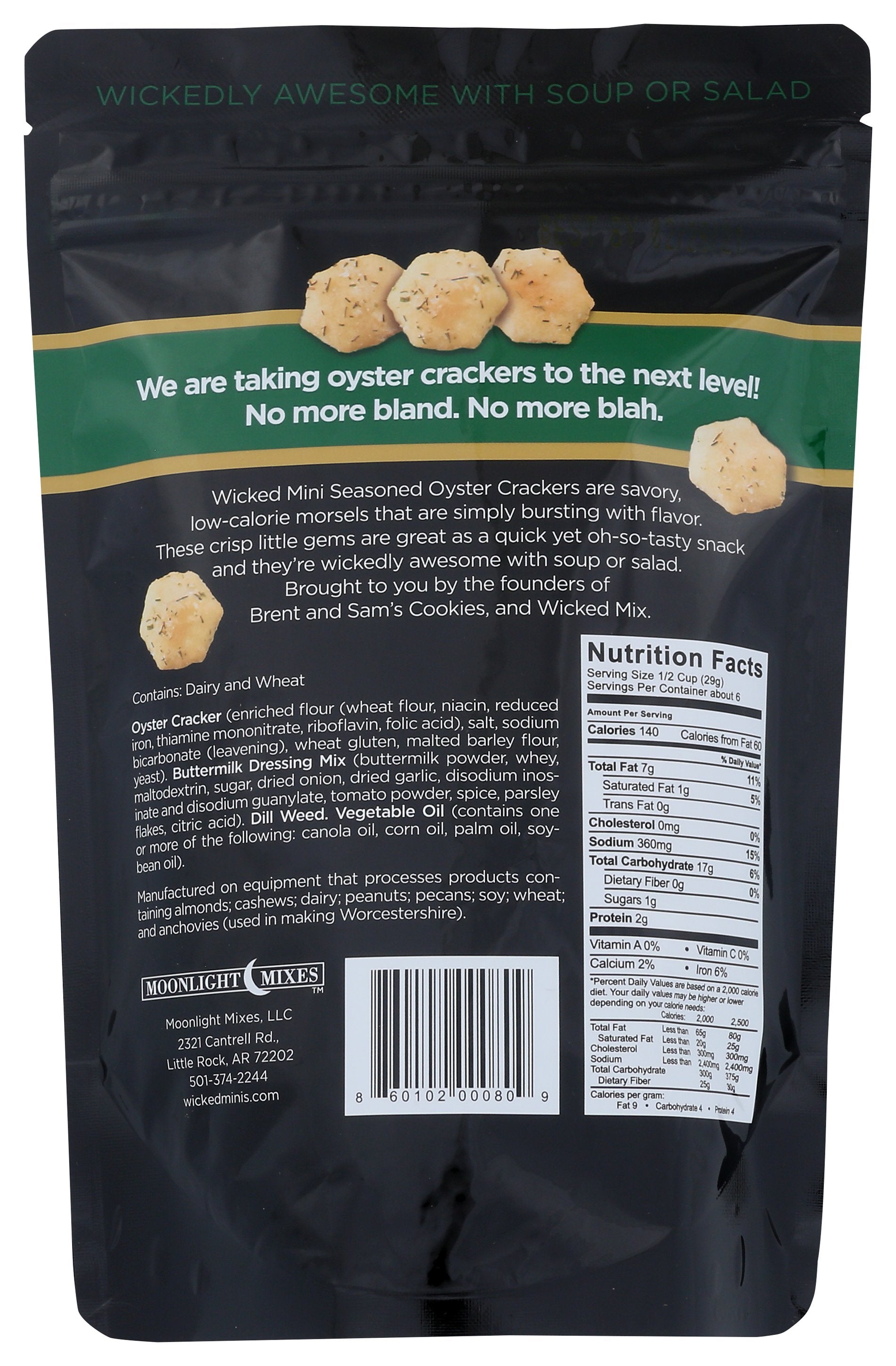 WICKED MIX CRACKERS OYSTR GRDN DILL - Case of 6