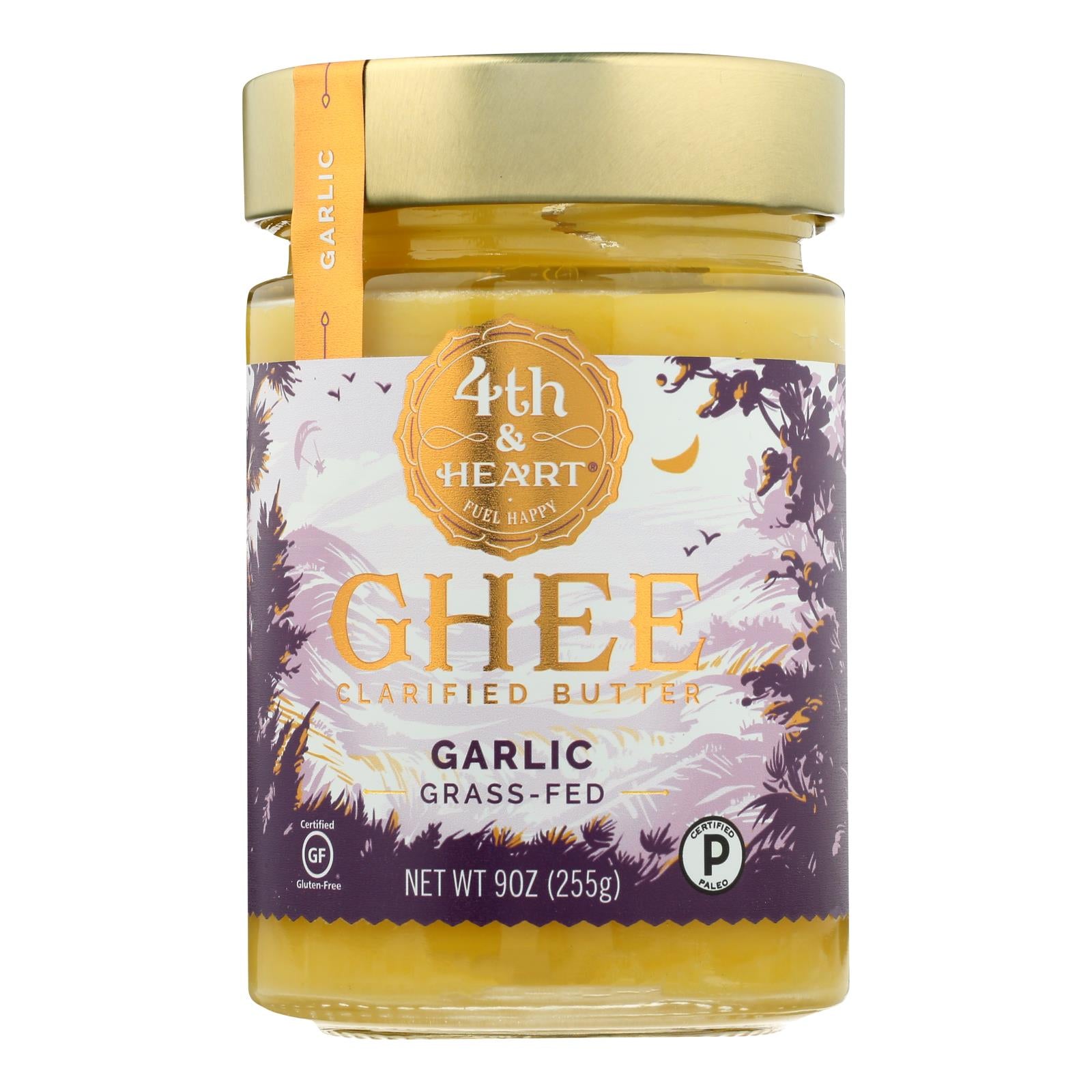 4th And Heart - Ghee - Garlic - Case Of 6 - 9 Oz