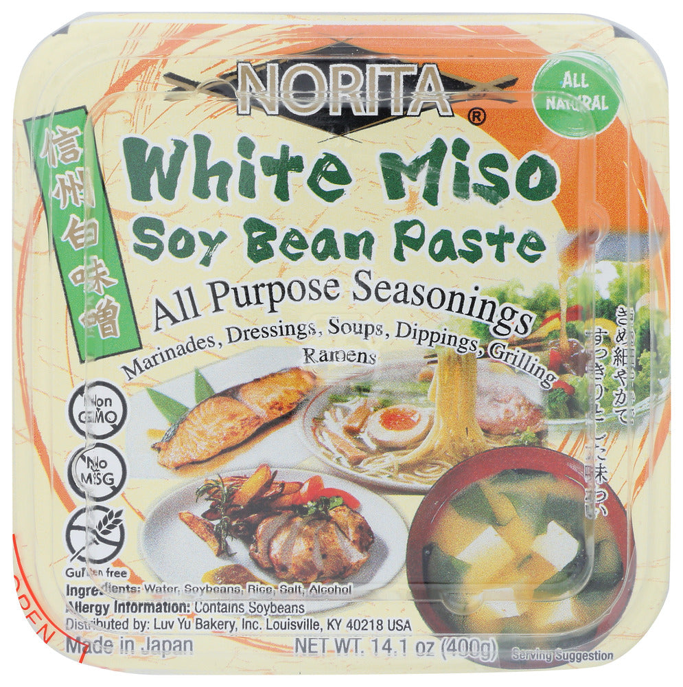 Norita Soybean Paste White Miso - Case of 8 - 14.1 oz.