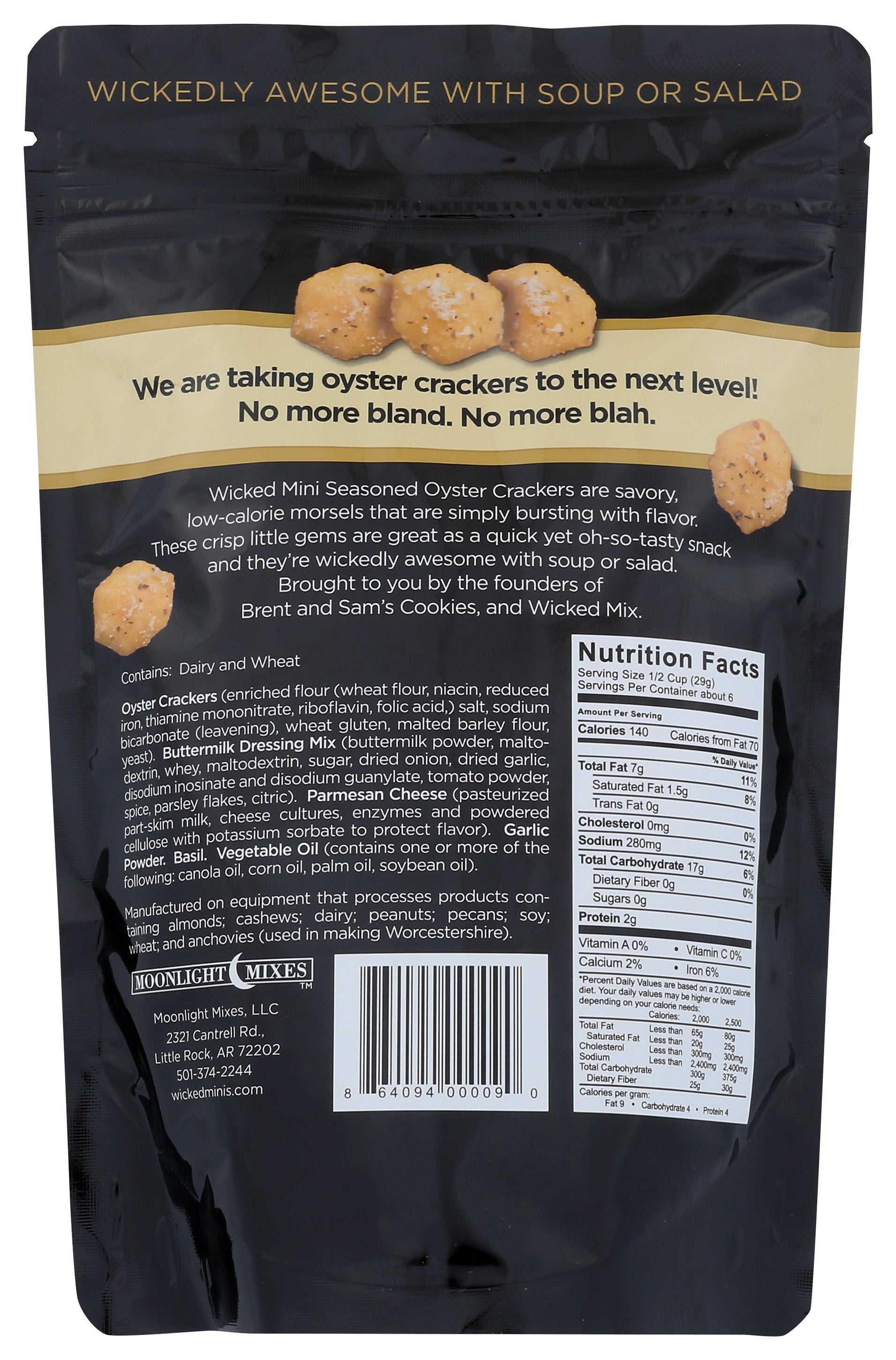 WICKED MIX CRACKERS OYSTR GLRC PARM - Case of 6