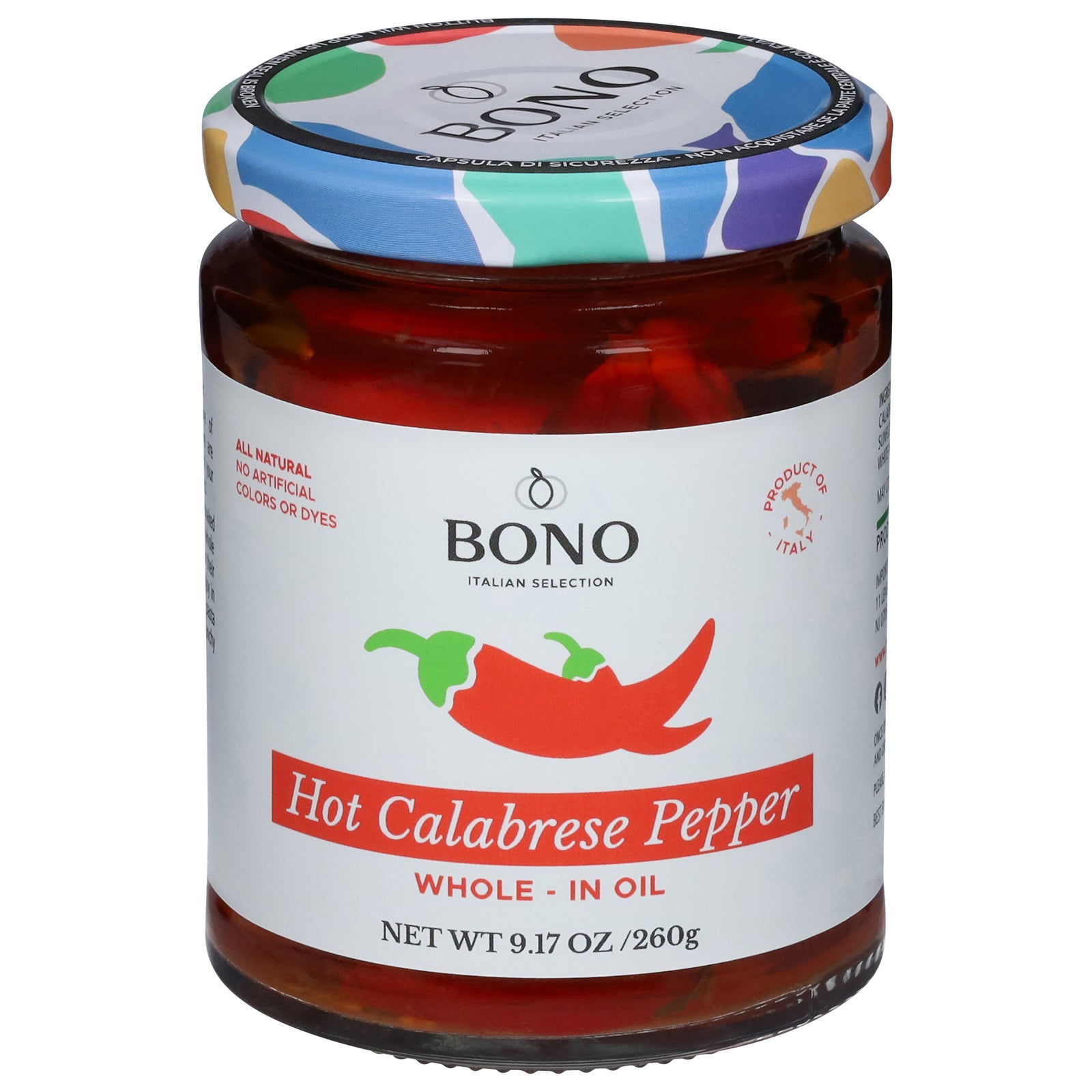 Bono - Peppers Hot Calabrese Whl - CS of 6-9.17 OZ