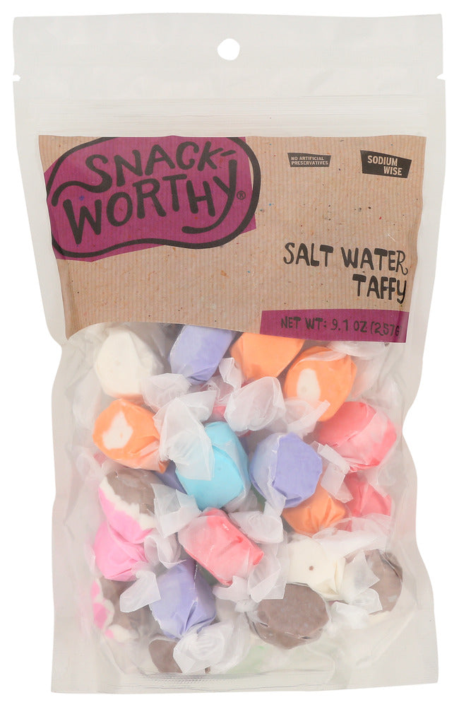Snackworthy Candy Taffy Salt Water - Pack of 12 - 9.1 OZ