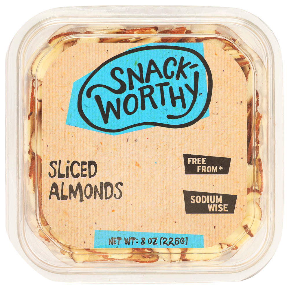 Snackworthy Almonds Sliced - Pack of 12 - 8 oz