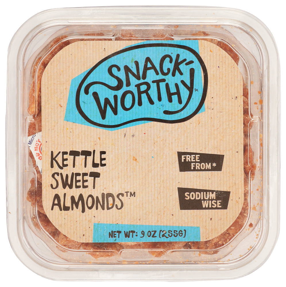Snackworthy Almonds Kettle Sweet - Pack of 12 - 9 OZ