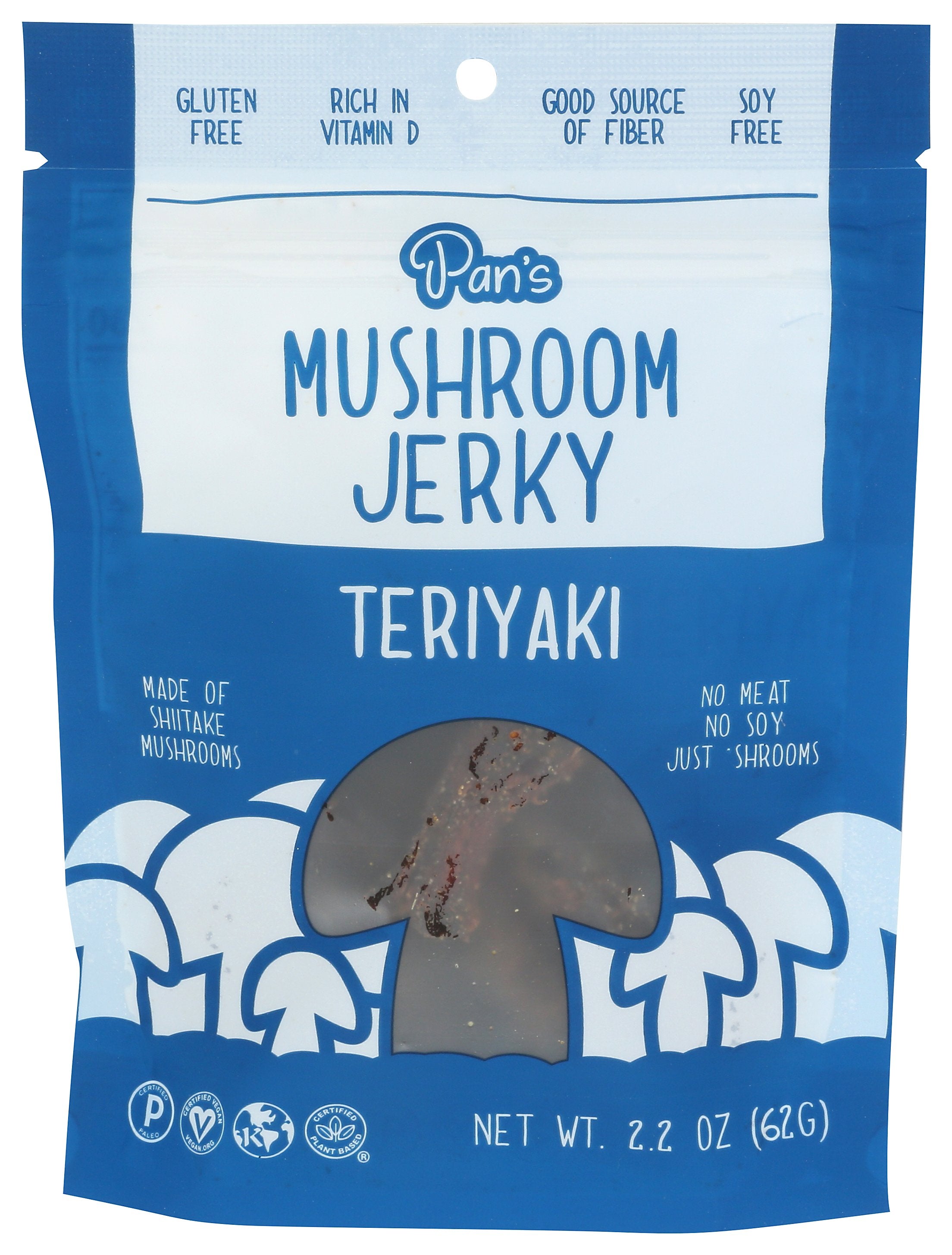 PANS JERKY MUSHROOM TERIYAKI - Case of 6
