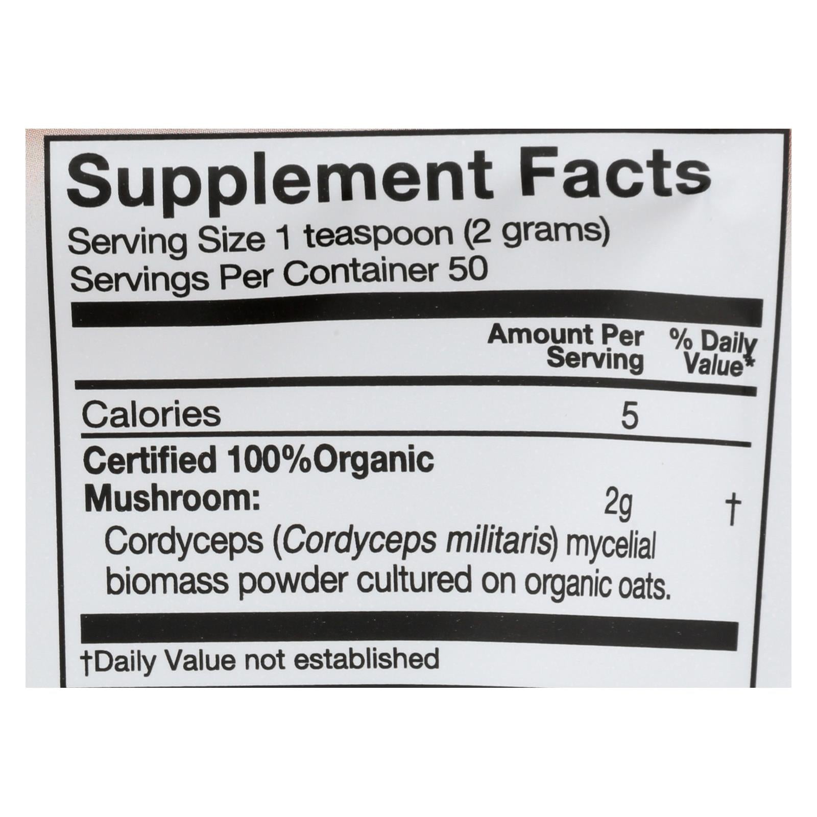 Mushroom Matrix Cordyceps Mushroom Powder - 1 Each - 3.5 Oz
