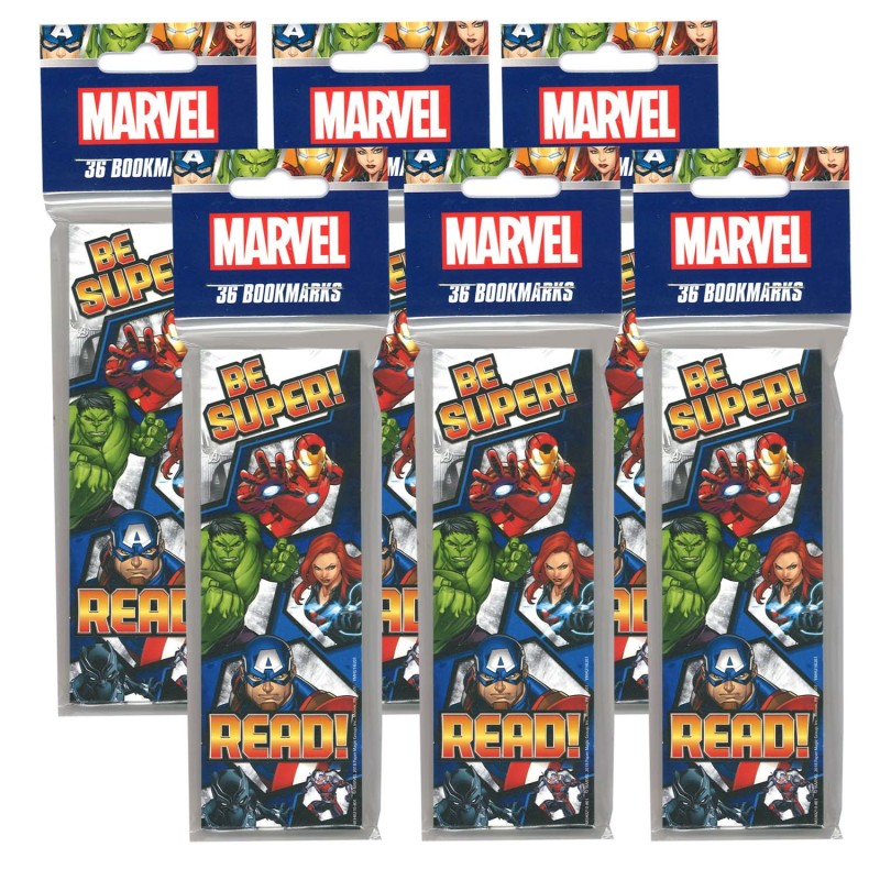 EUREKA - Marvel™ Bookmarks, 36 Per Pack, 6 Packs