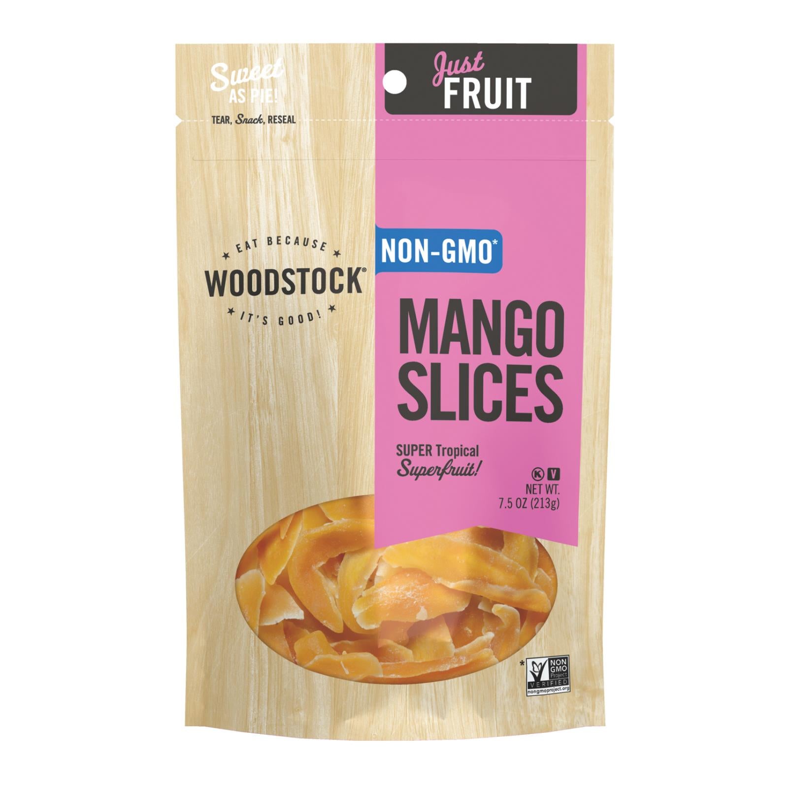 Woodstock Sweetened Mango Slices - Case of 8 - 7.5 OZ