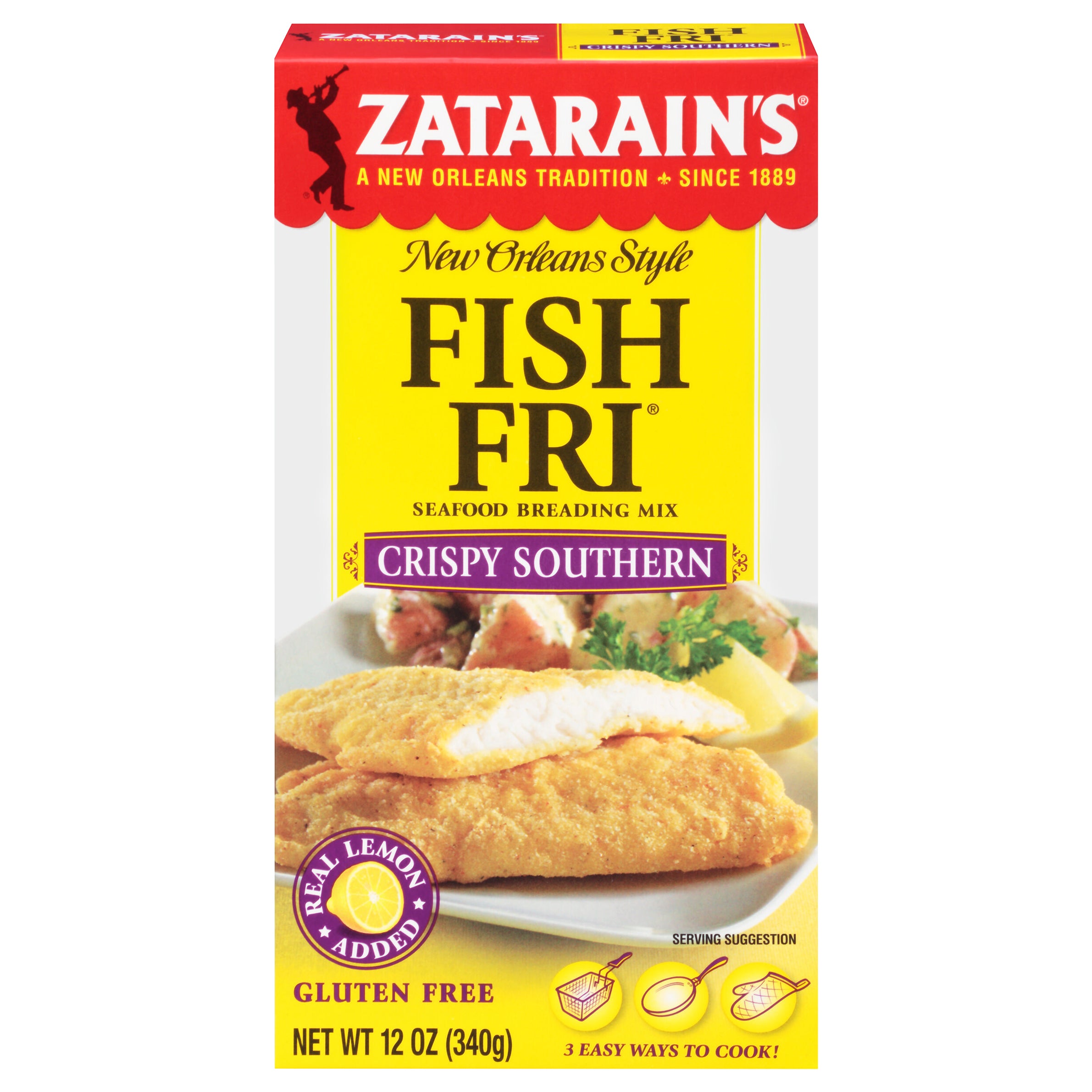 Zatarain's Fish Fry - Crispy Southern, 12 oz - Case of 8