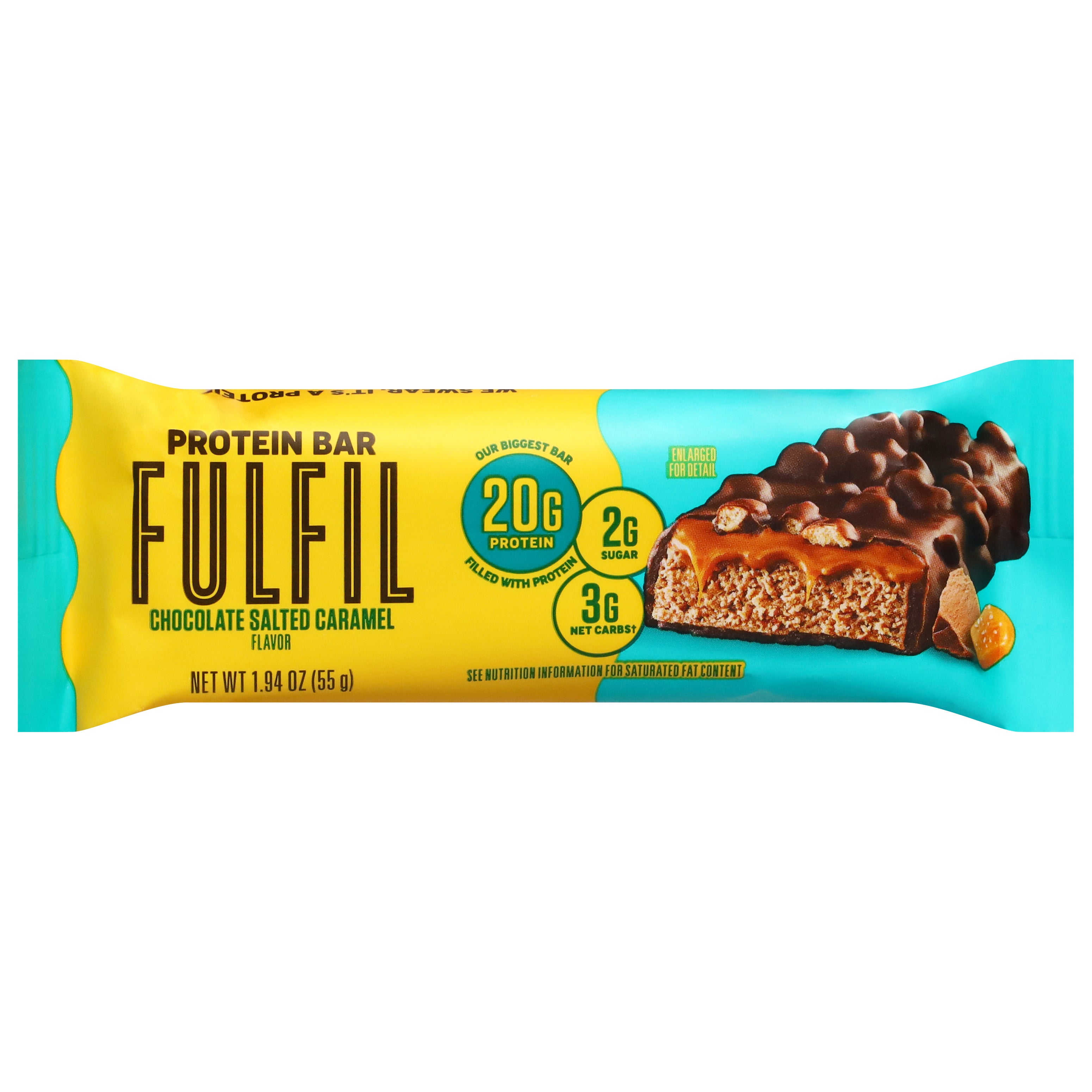Fulfil Chocolate Salted Caramel Flavor Protein Bar 1.94 oz - Case of 12