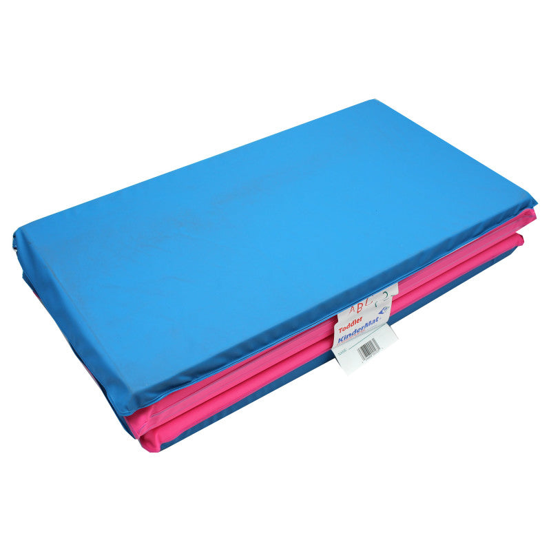 KINDERMATS - Toddler KinderMat w/Pillow Section, 3/4" thick, Blue/Pink