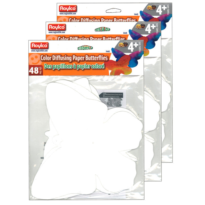 ROYLCO - Color Diffusing Paper Sealife, 48 Per Pack, 3 Packs