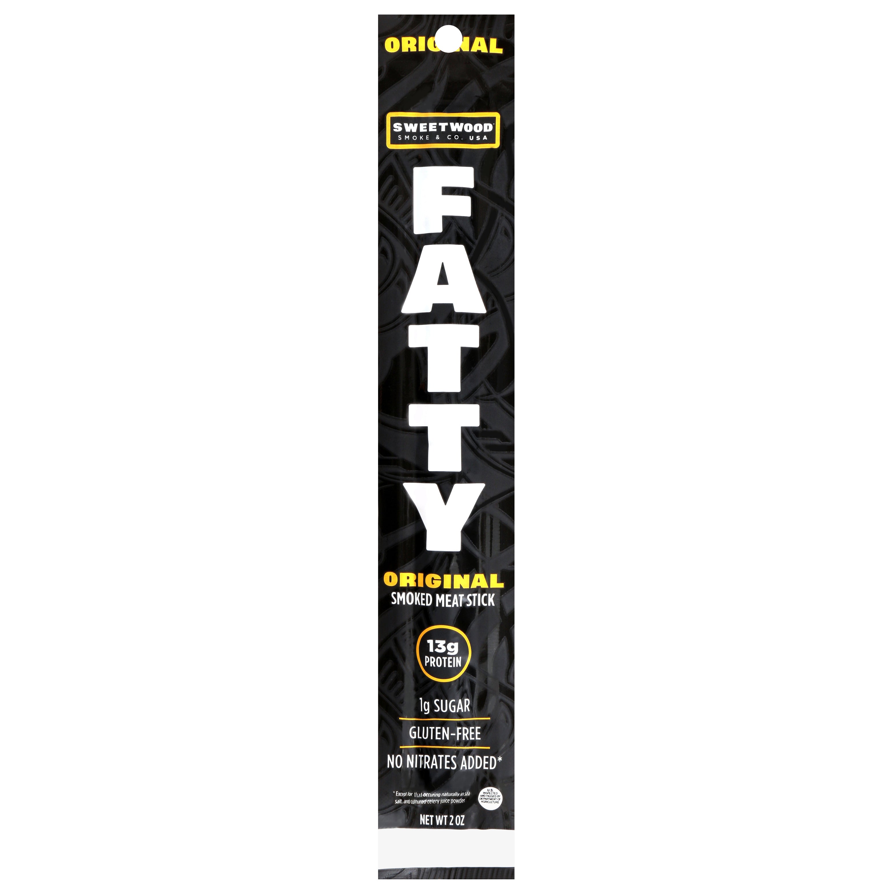 Sweetwood Smoke & Co Fatty Original Smoked Meat Stick 2 oz - Case of 20