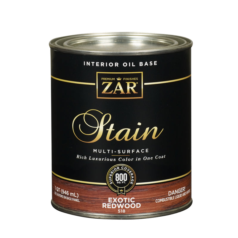ZAR - ZAR Semi-Transparent Exotic Redwood Oil-Based Polyurethane Wood Stain 1 qt - Case of 4