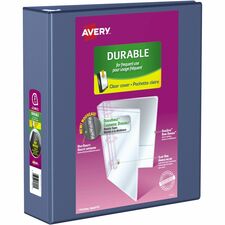 Avery® Durable View Binder 3" , Slant D Rings, Navy