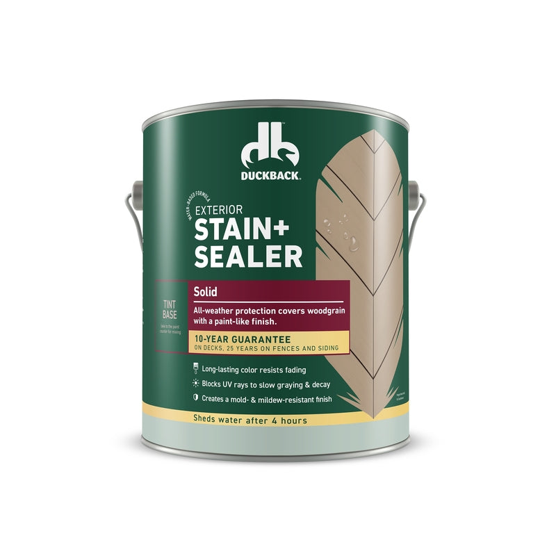 DUCKBACK - Duckback Solid Tintable White Tint Base Stain and Sealer 1 gal - Case of 4