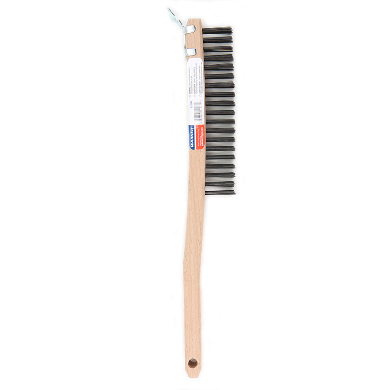 WARNER - Warner 15 in. L Carbon Steel Wire Brush with Scraper - Case of 6