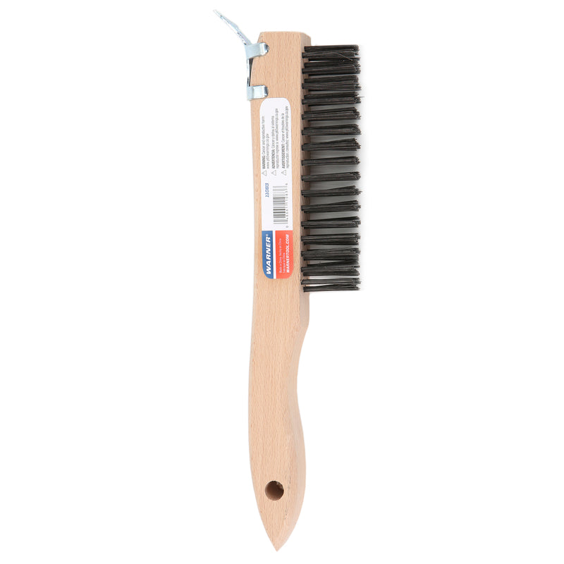 WARNER - Warner 1 in. W X 9.5 in. L Carbon Steel Wire Brush - Case of 6