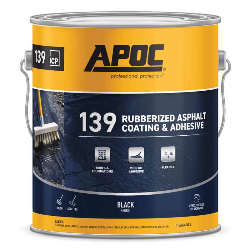 APOC - APOC Black Roof And Foundation Coating 1 gal - Case of 4