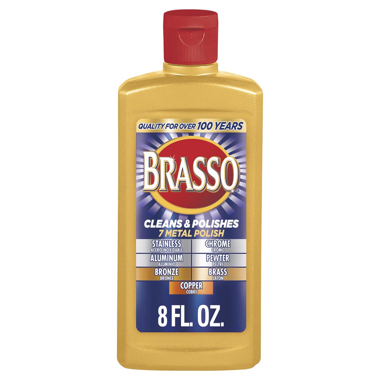 Brasso No Scent Metal Polish 8 oz Cream - Case of 8