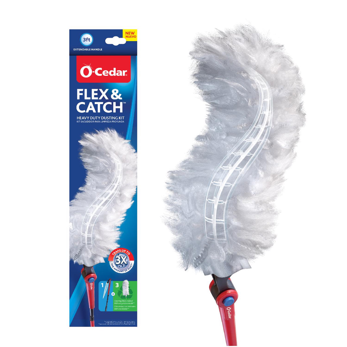 O-Cedar Flex and Catch Microfiber Duster Kit 36 in. L 1 pk - Case of 6