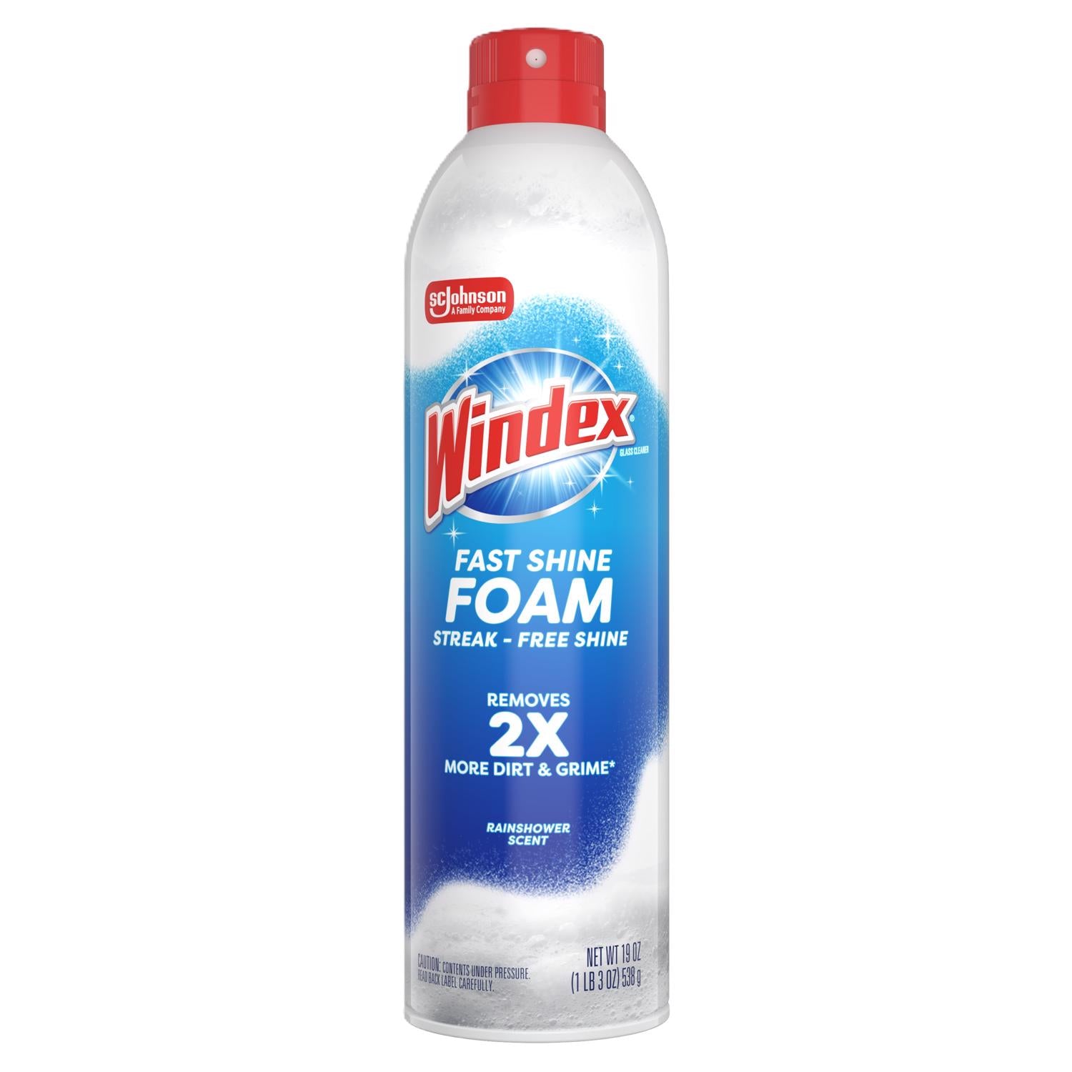 Windex Rainshower Scent Window and Glass Cleaner 19 oz Foam - Case of 6