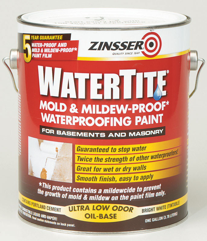 WATERTITE - Zinsser WaterTite White Primer 1 gal - Case of 2